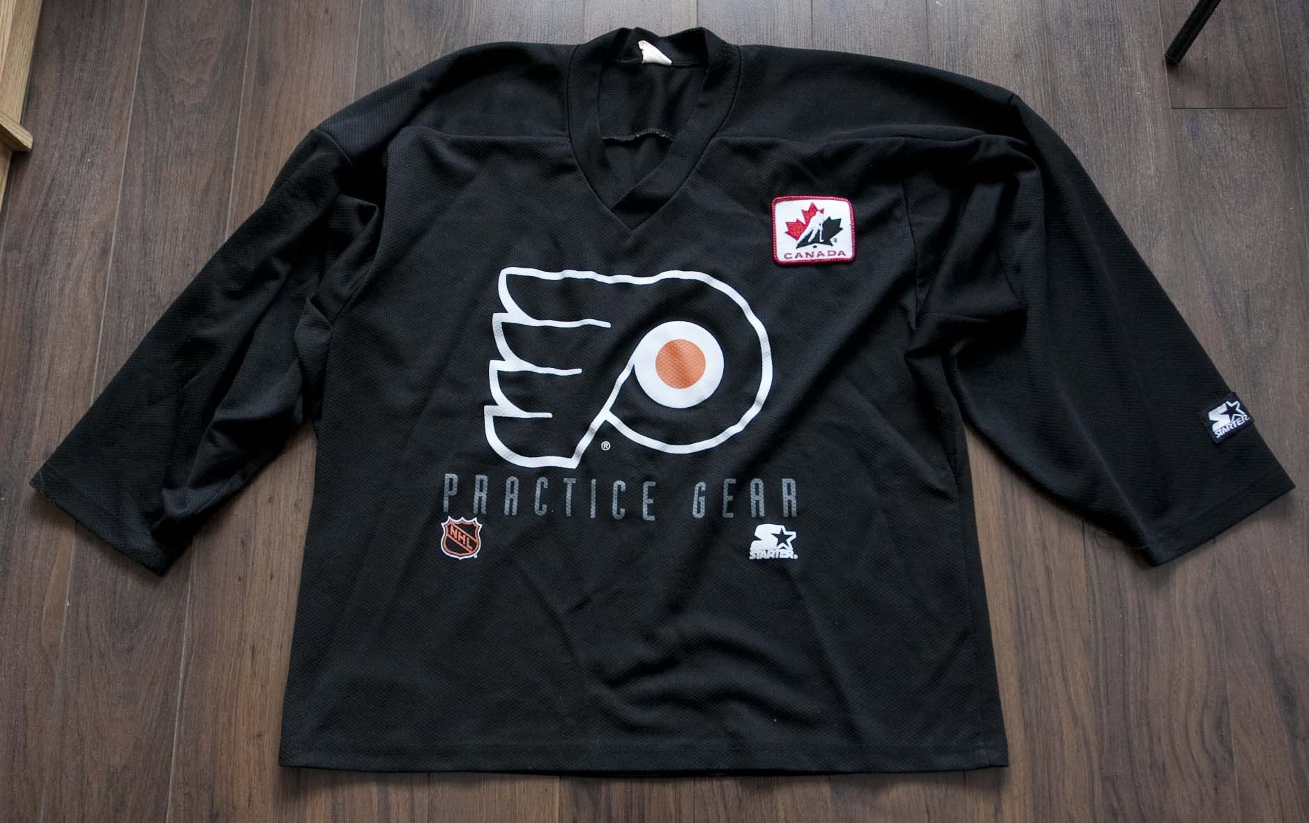 NHL Philadelphia Flyers Practice Gear Jersey Starter Size L Vtg Size US L / EU 52-54 / 3 - 1 Thumbnail