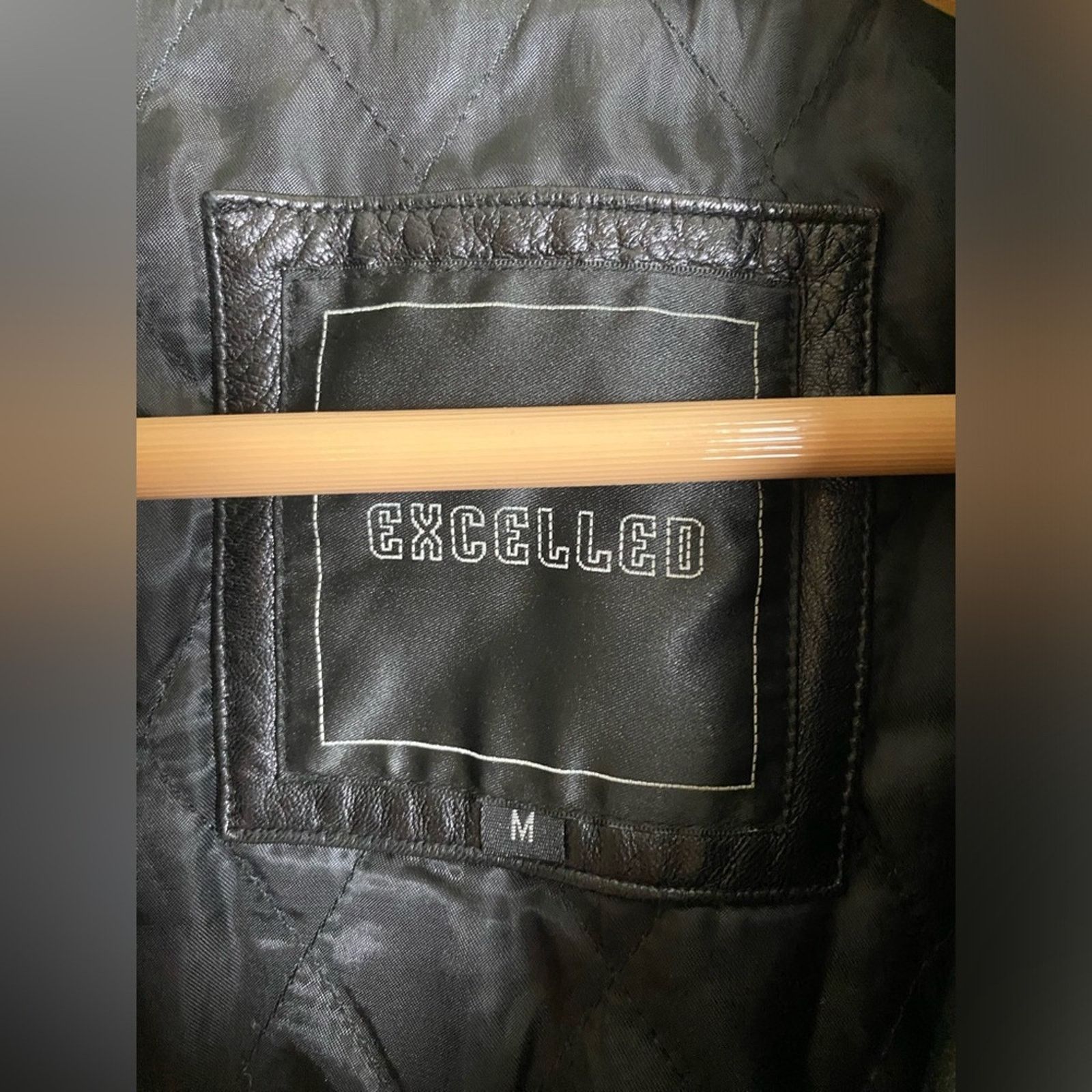 Excelled Excelled Vintage Genuine Leather Bomber Short Jacket Black M Size US M / EU 48-50 / 2 - 3 Thumbnail