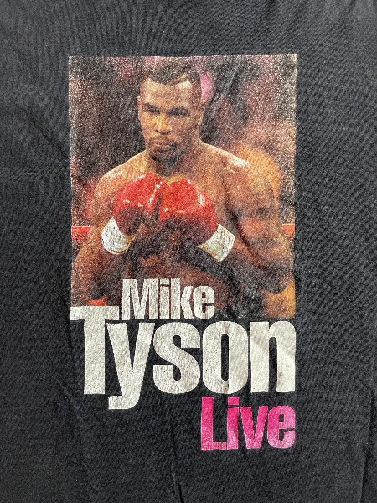 Hanes Vintage Mike Tyson T-Shirt 90s Rare Size US XL / EU 56 / 4 - 4 Thumbnail