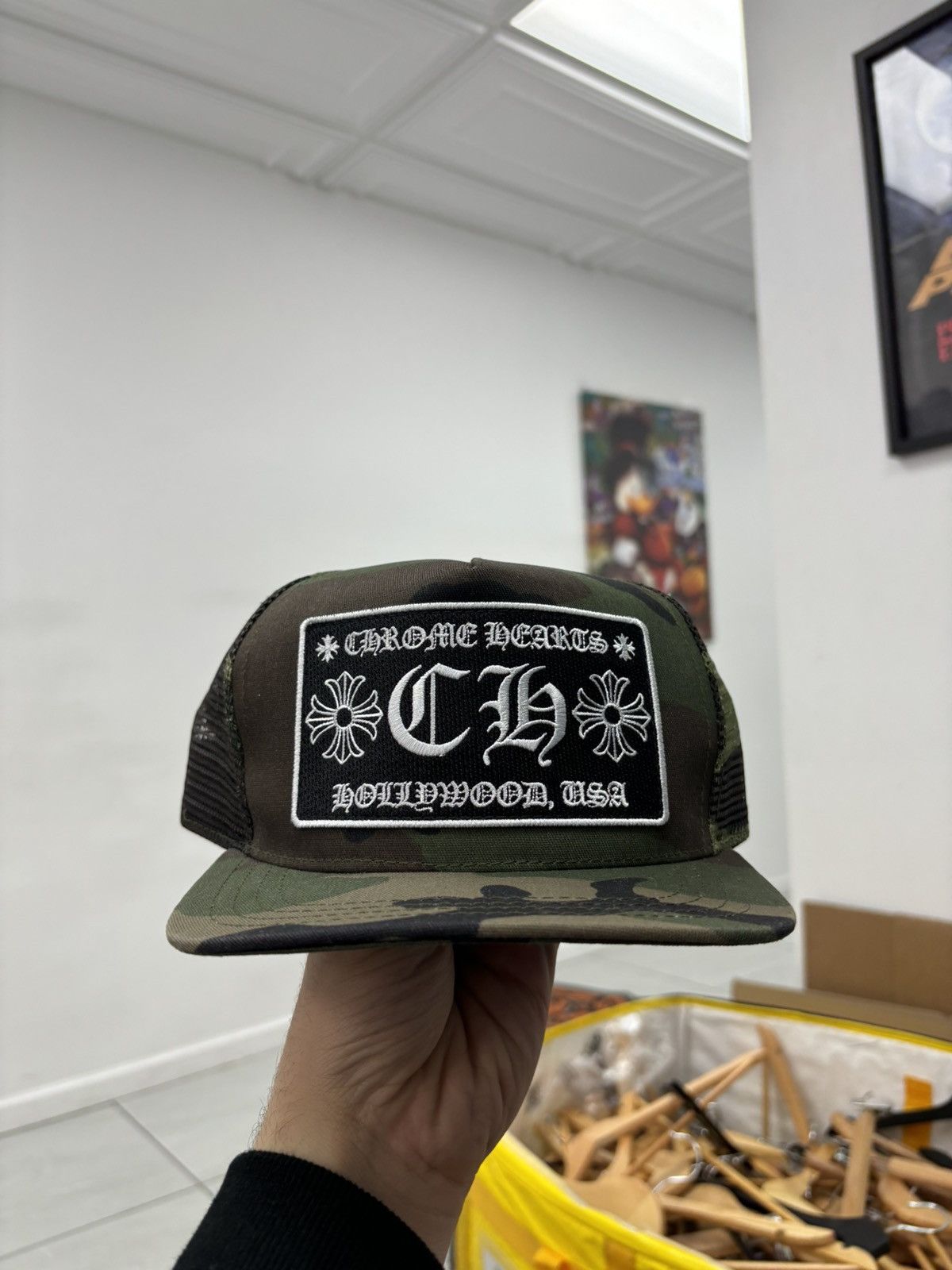 Chrome Hearts Chrome hearts ch Camo cap | Grailed