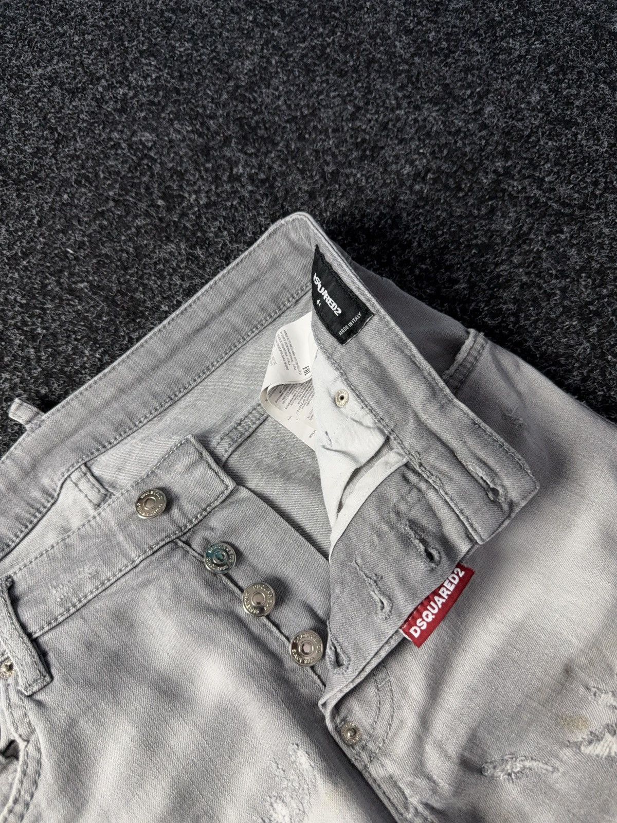 Dsquared2 Luxury Distressed Dirty Dsquared2 Retro 00s Denim Jeans Size US 31 - 9 Thumbnail