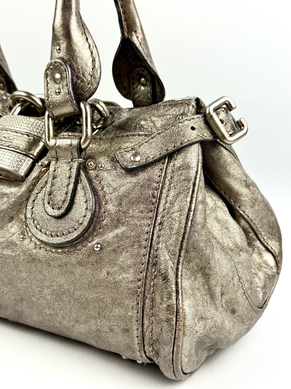 Chloe Chloe - Phoebe Philo - Silver - Swarovski - Paddington Bag Size ONE SIZE - 5 Thumbnail