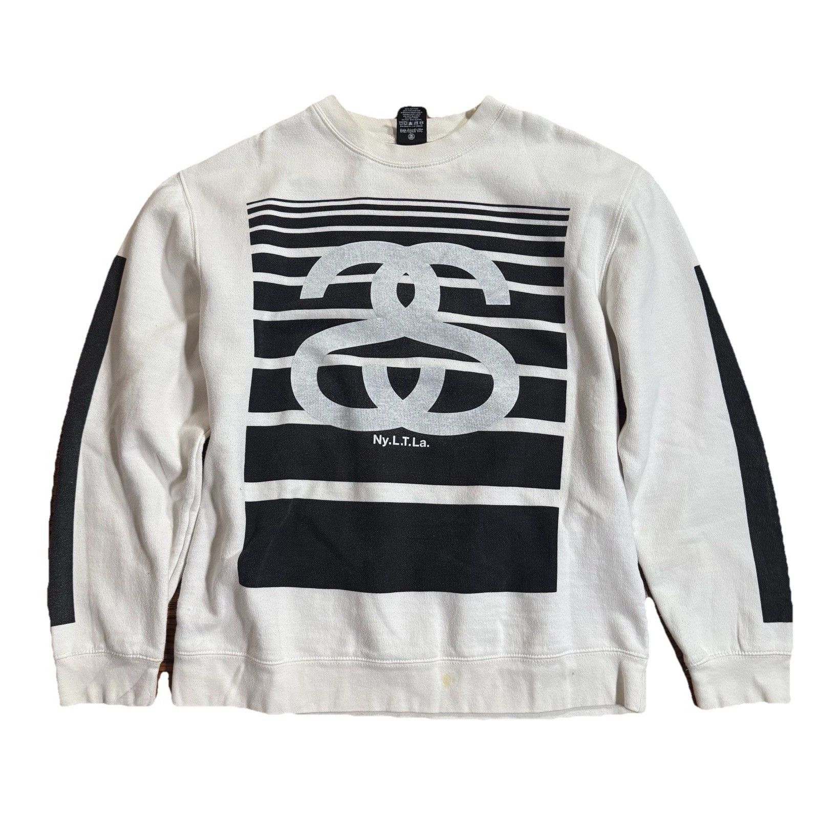 Stussy Men’s Stussy 80 International Tribe White Sweatshirt Medium Size US M / EU 48-50 / 2 - 1 Thumbnail