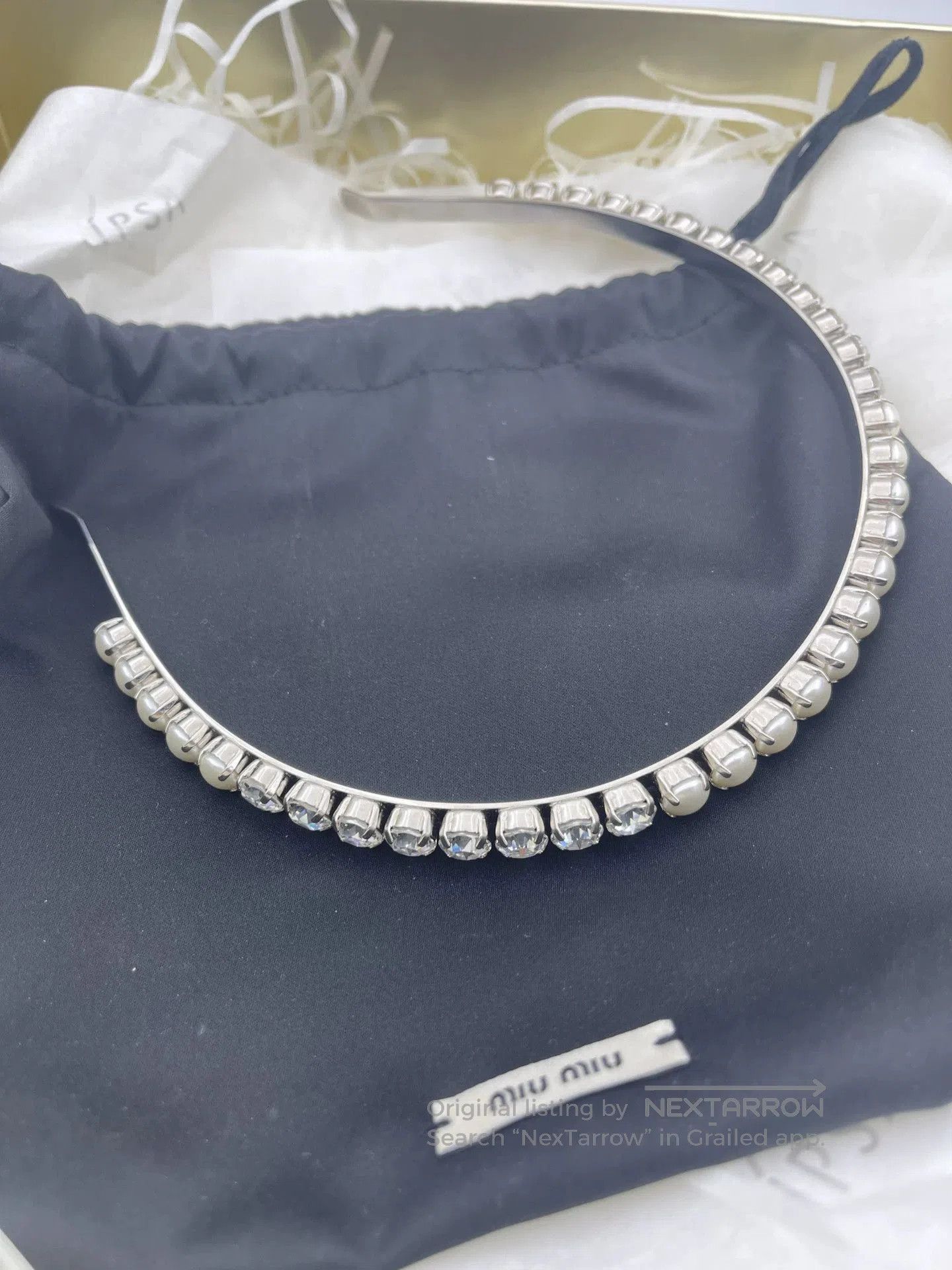 Miu Miu MIUMIU Hair Hoop. Size ONE SIZE - 1 Thumbnail
