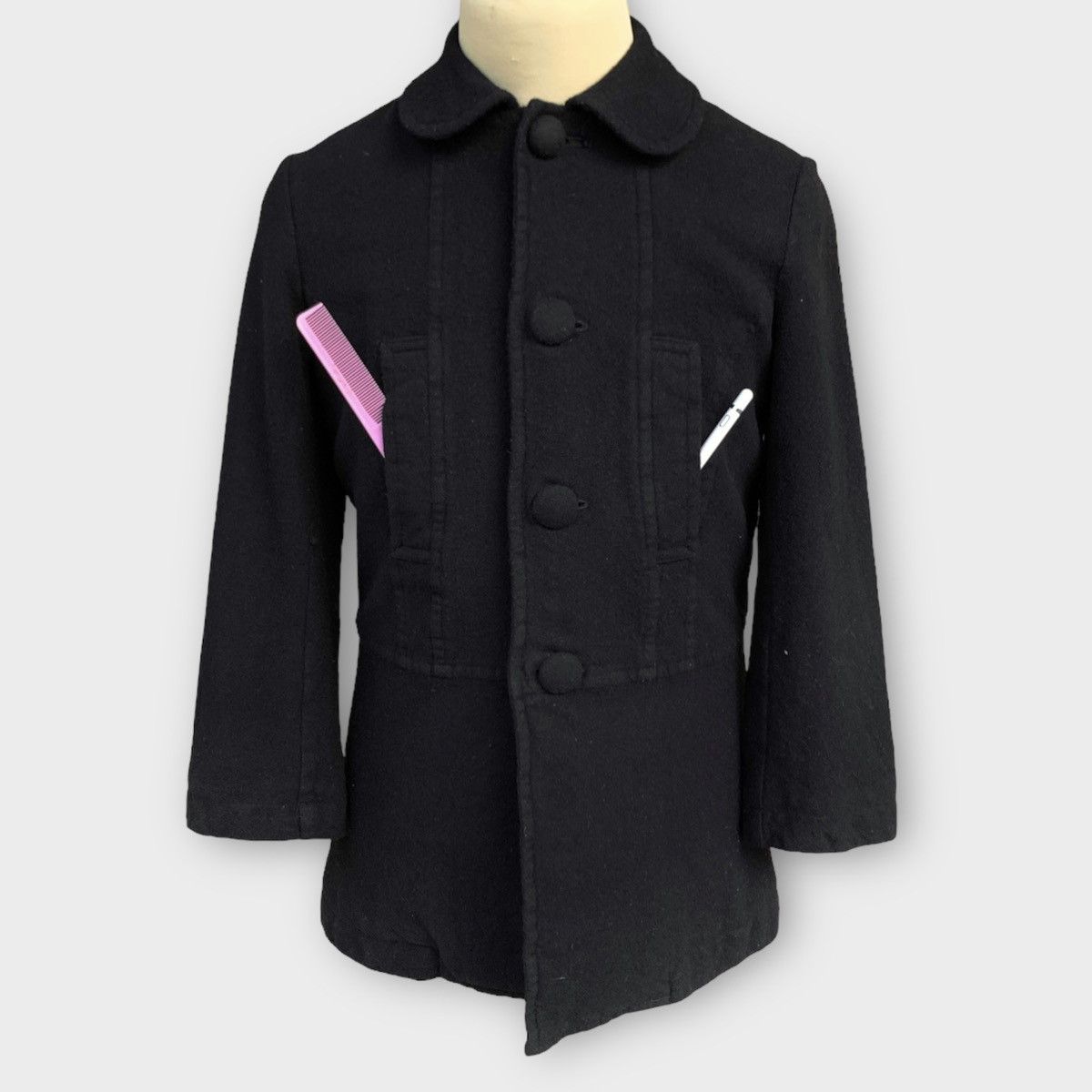 Comme des Garcons AD2009 Tricot Comme Des Garcons Wool Coat Size US S / EU 44-46 / 1 - 2 Thumbnail