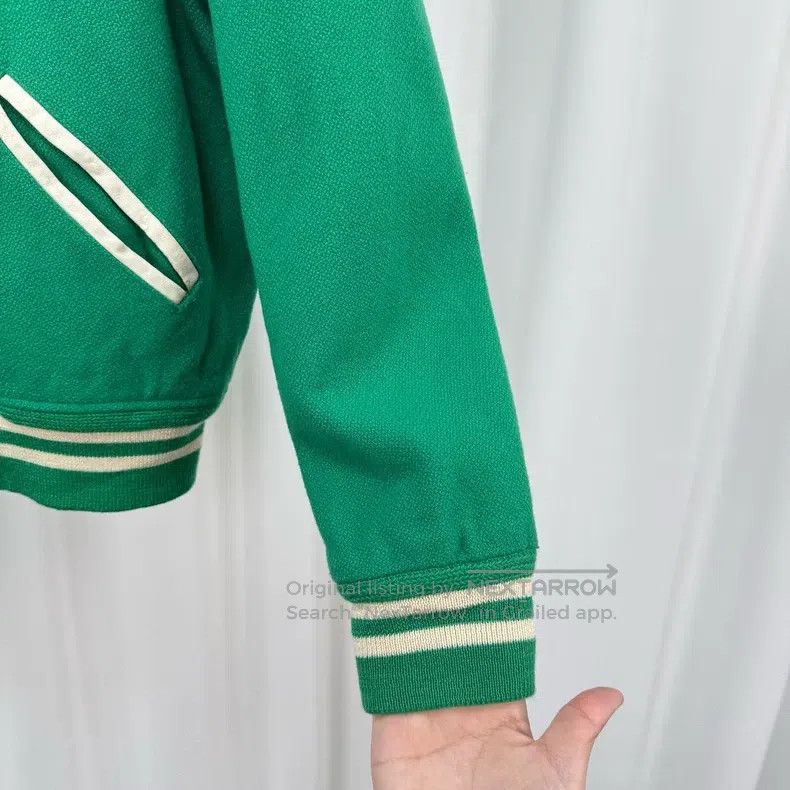 Saint Laurent Paris Saint Laurent Paris Green Wool Baseball Jacket Size US S / EU 44-46 / 1 - 4 Thumbnail