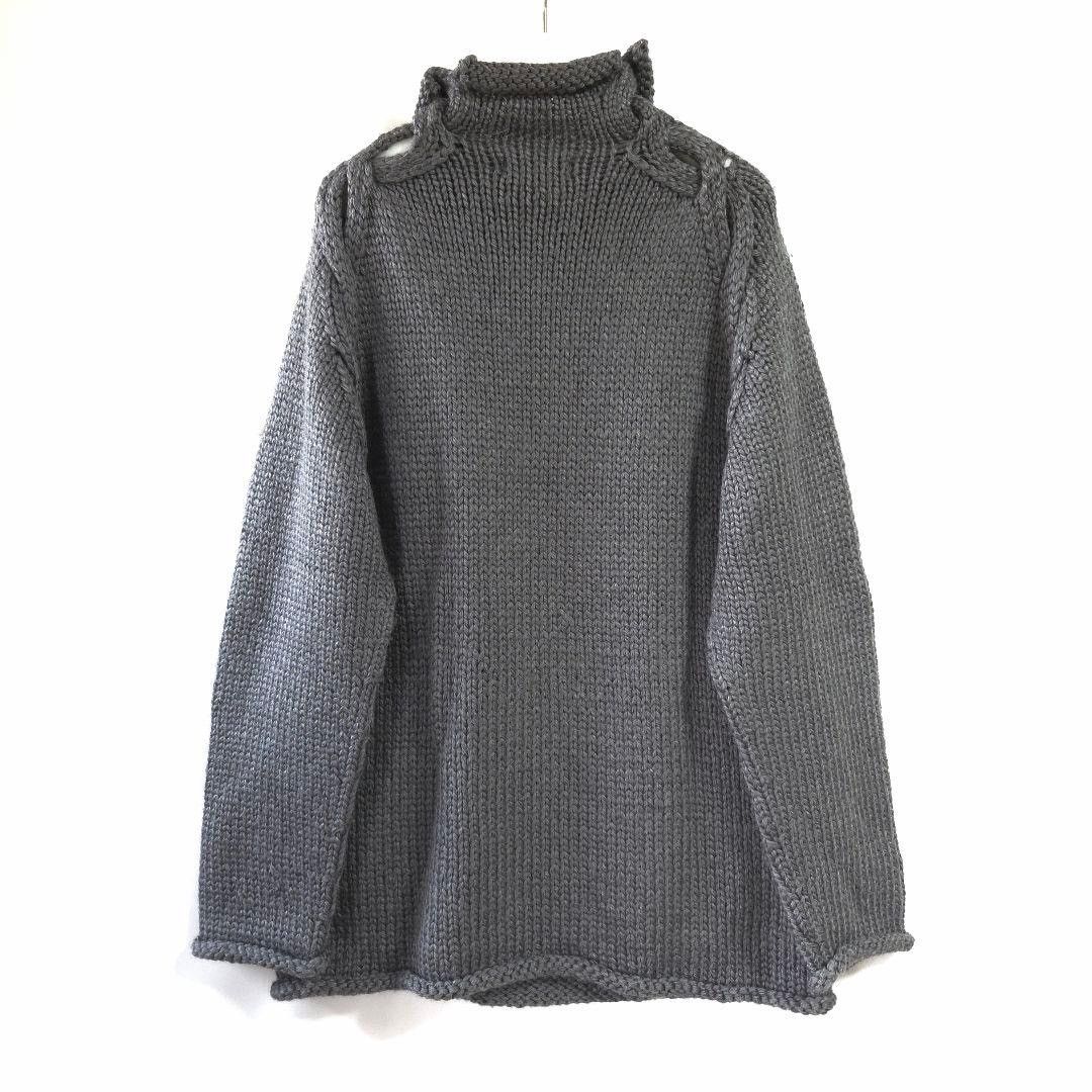 Yohji Yamamoto 99AW Hand Knitted Sweater Size US M / EU 48-50 / 2 - 2 Thumbnail