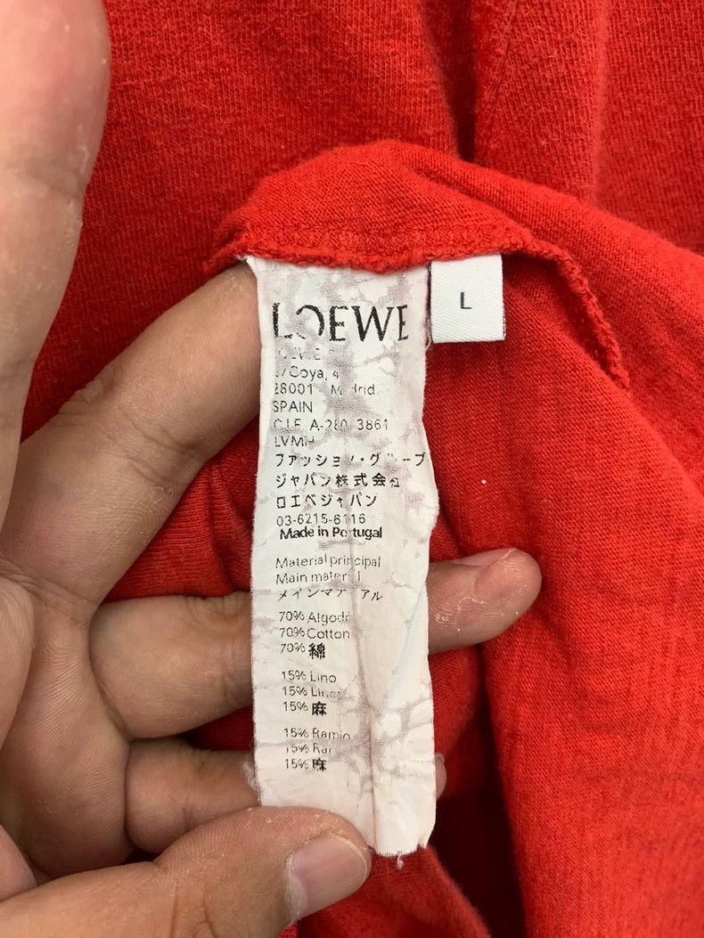 Loewe LOEWE Red T-shirt, L size, with a special portrait design Size L / US 10 / IT 46 - 5 Thumbnail
