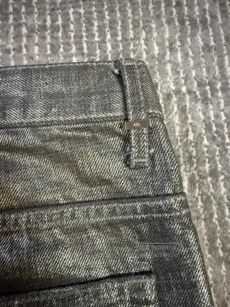 Dior Dior Silver Brushed Claw Denim Pants i Size US 28 / EU 44 - 6 Thumbnail