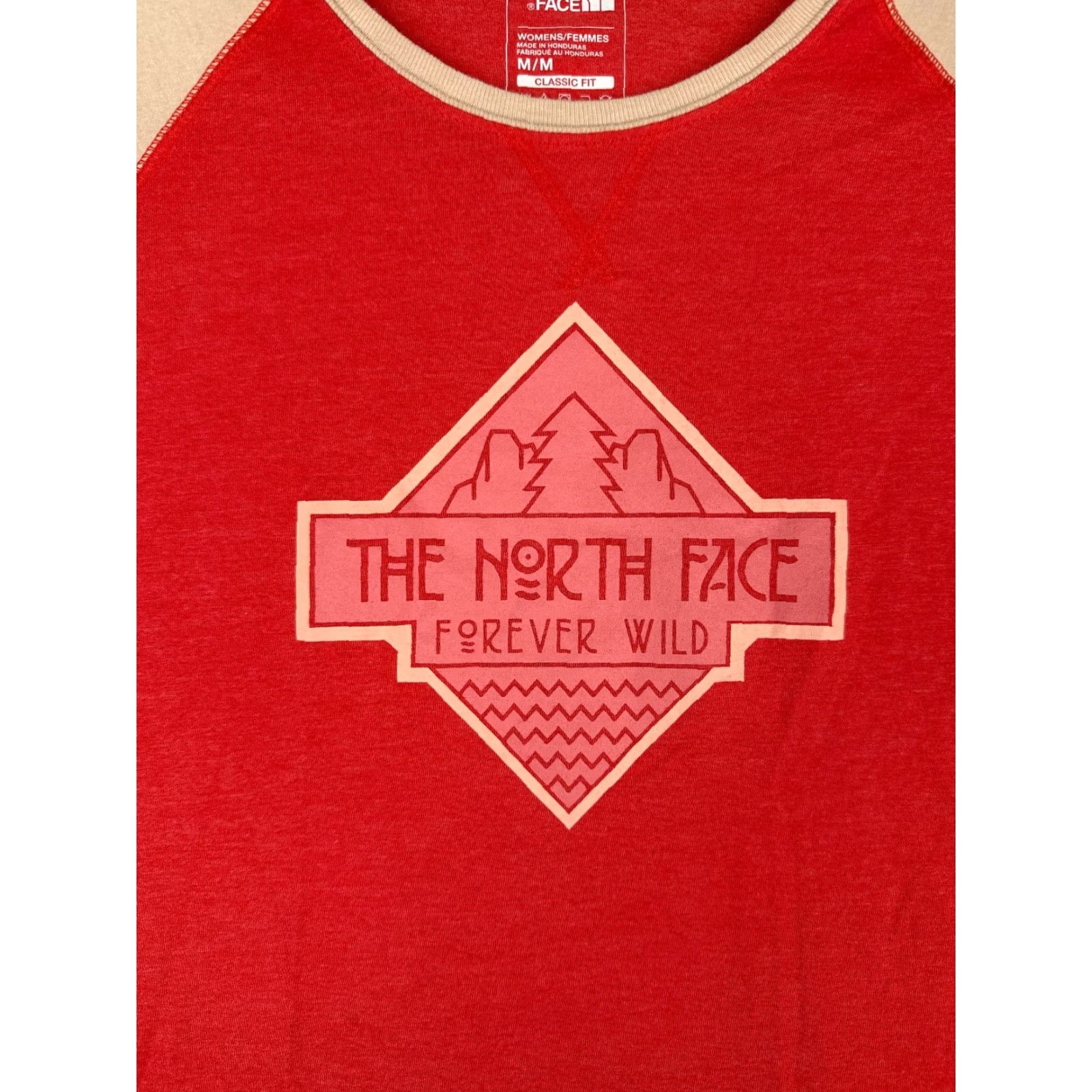 The North Face The North Face Shirt Women M Red Raglan 3/4 Sleeve Cotton Blend Jersey Crew Neck Pullover Basic Outdoor All Seasons Casual Travel Womens Size M / US 6-8 / IT 42-44 - 6 Thumbnail