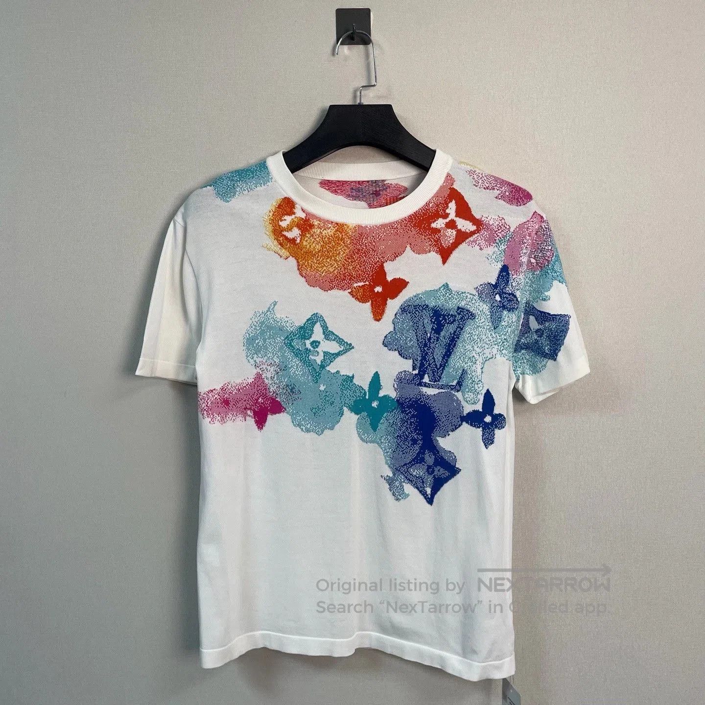 louis vuitton watercolor short sleeve t.