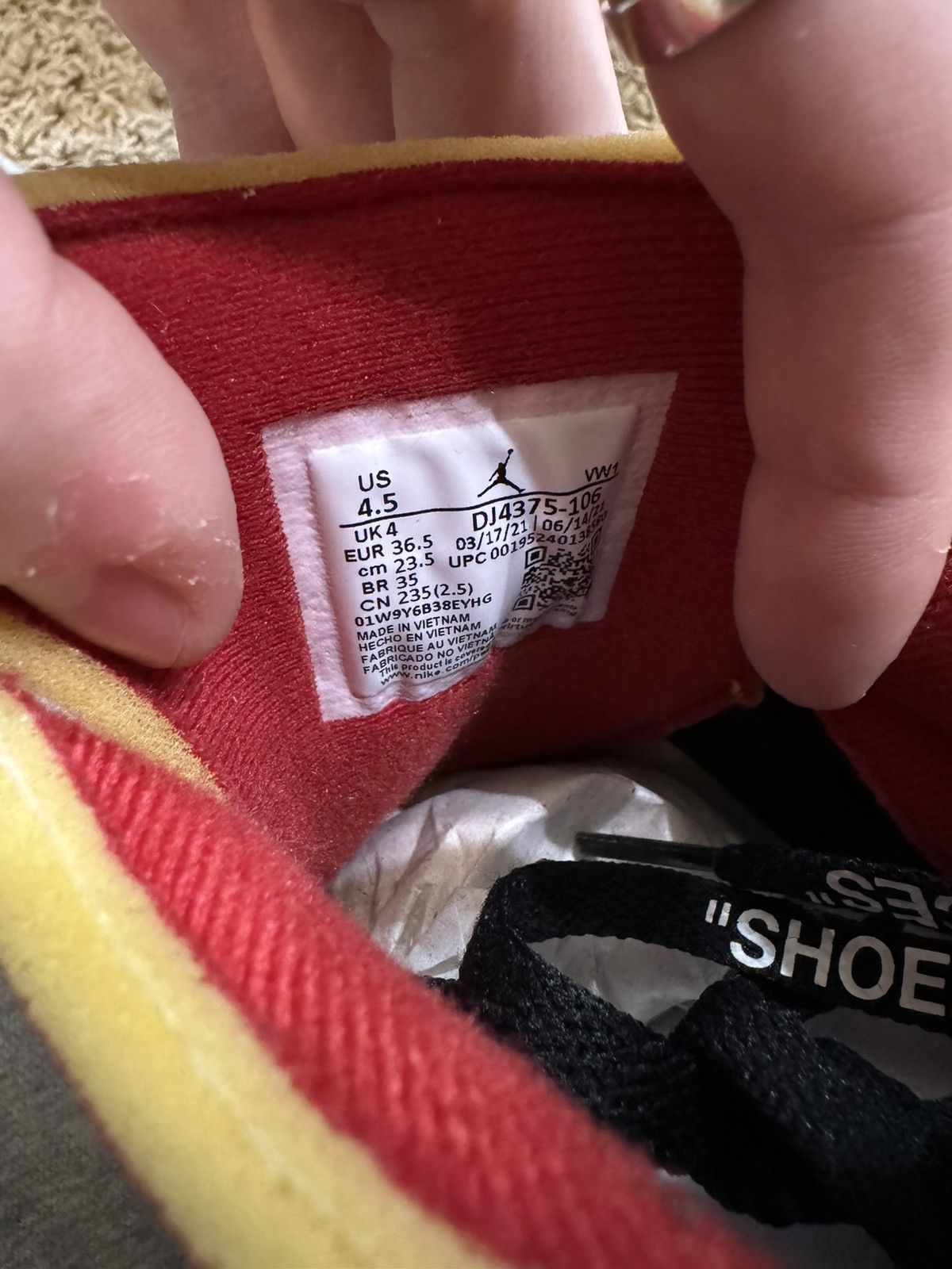 Nike × Off-White × Virgil Abloh Off White Jordan 2 Size US 5 / EU 37 - 9 Thumbnail