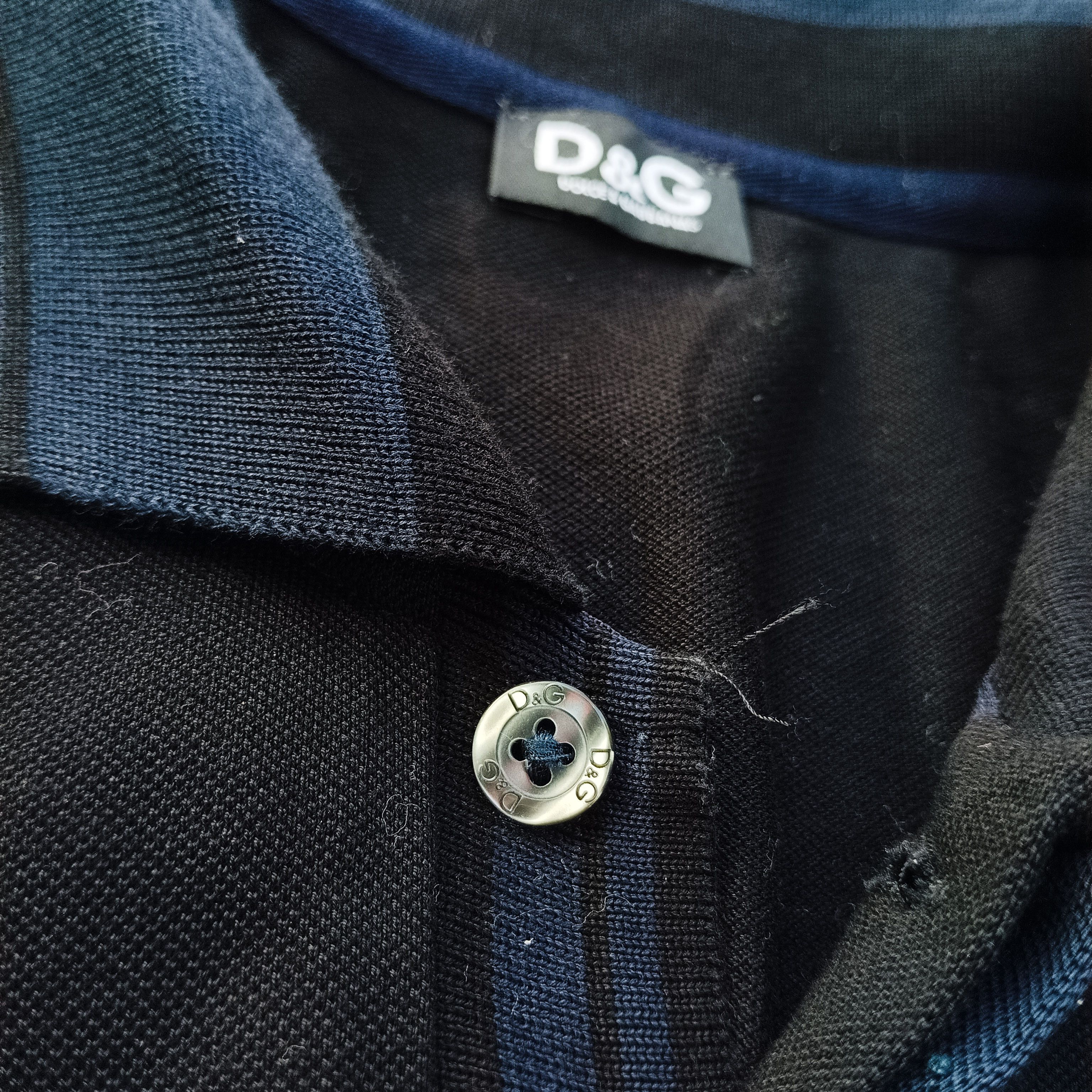 Designer × Dolce & Gabbana dolce gabbana longsleeve polo navy blue Size US XL / EU 56 / 4 - 6 Thumbnail