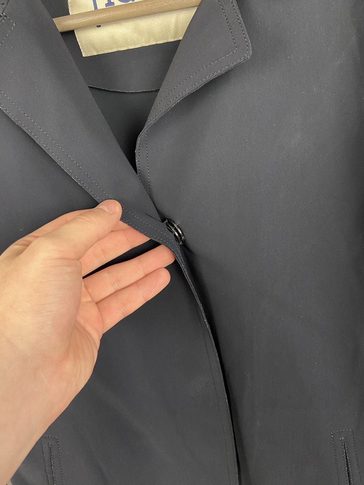 Herno RRP$700 Herno Stretch Overcoat Women's Blue Button Coat Size M / US 6-8 / IT 42-44 - 9 Thumbnail