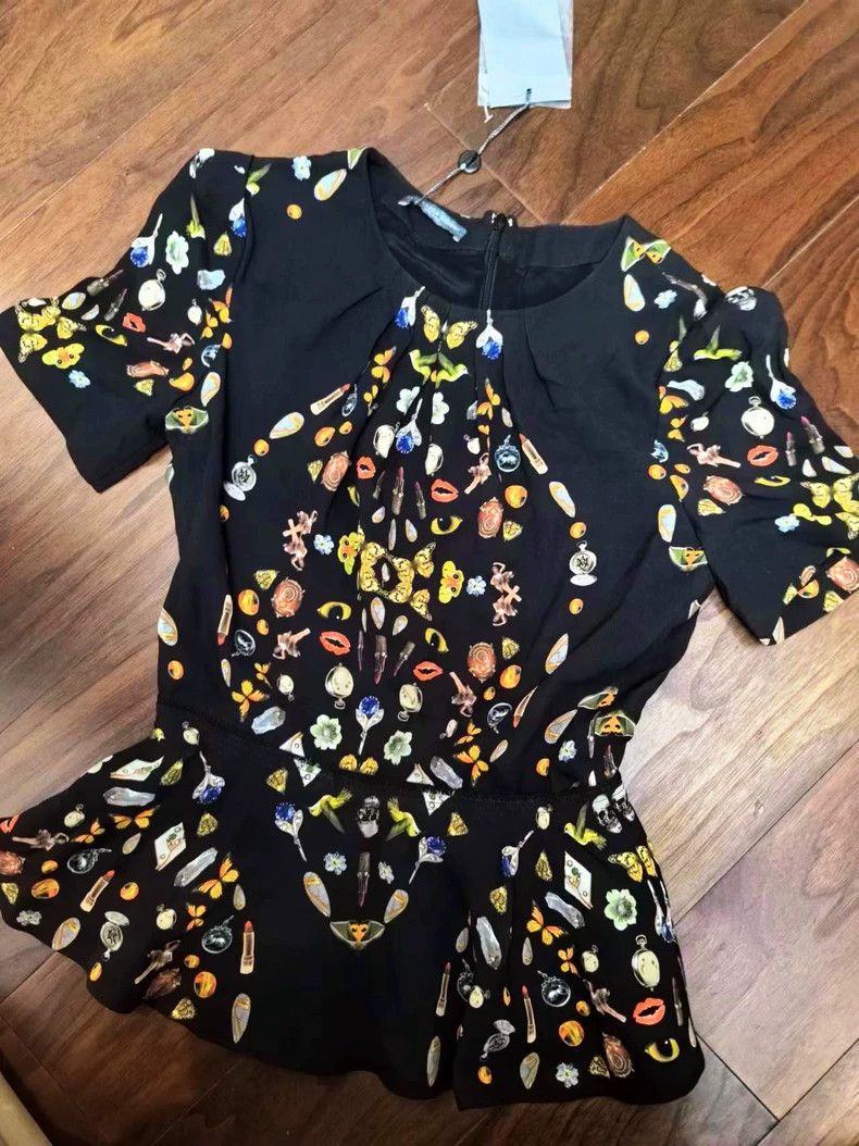 Alexander McQueen Alexander Mcqueen Printed T-shirt Size XS / US 0-2 / IT 36-38 - 1 Thumbnail