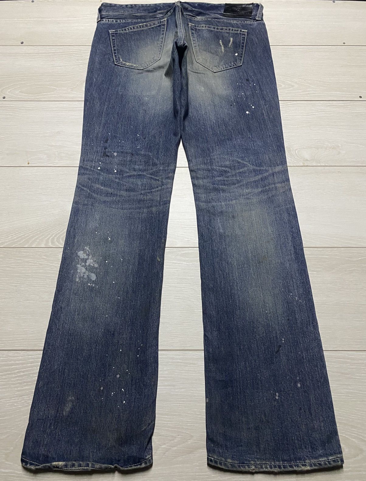 Murder License Vintage Murder License Paint Splatter Distressed Slim Jeans Size US 36 / EU 52 - 2 Thumbnail