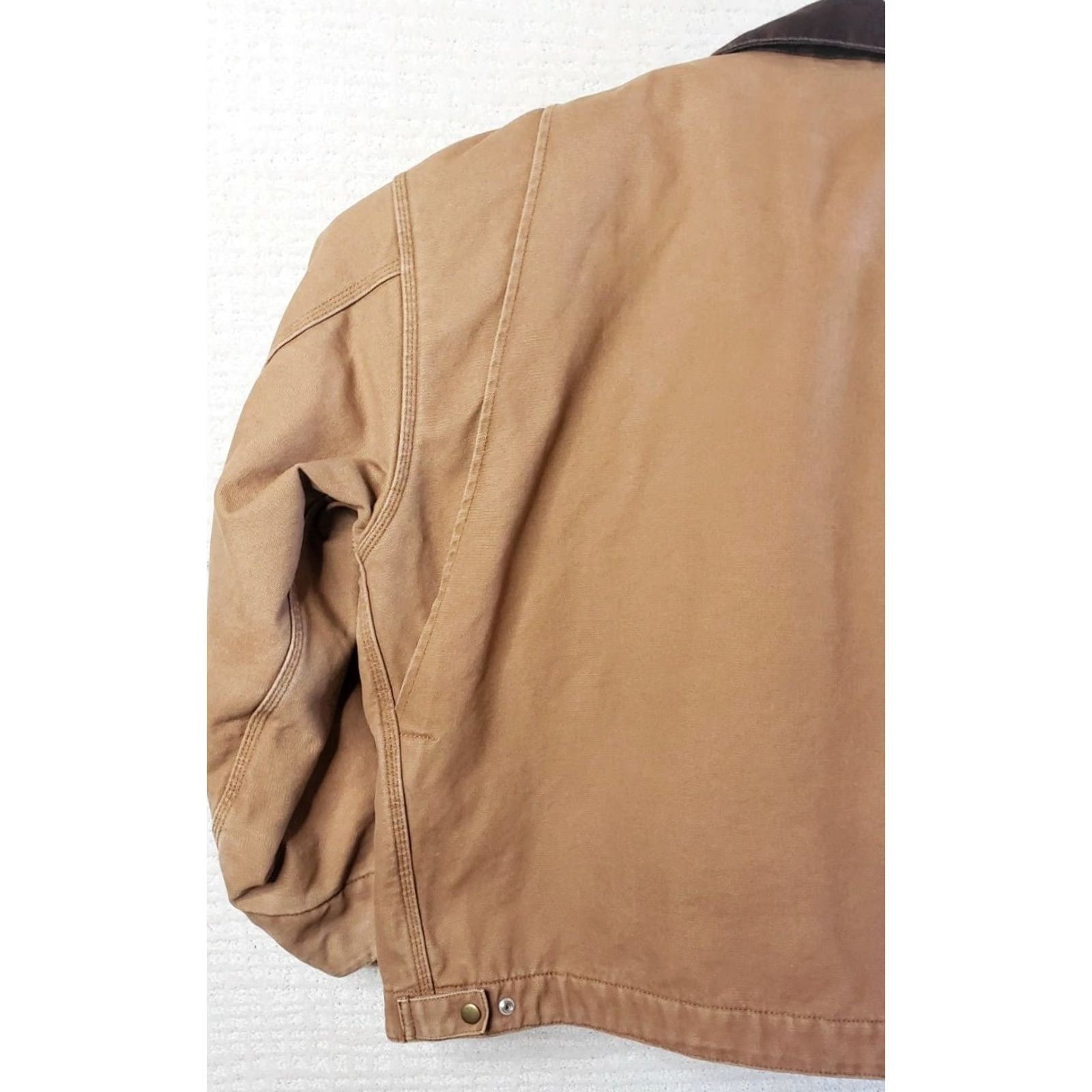 Camel VINTAGE White Bear Clothing Co. Men's Work Coat Canvas 2XL Brown Camel Quilt Lined Coat Size US XXL / EU 58 / 5 - 6 Thumbnail