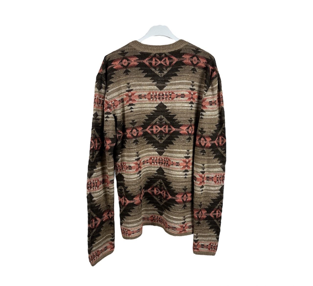 Denim & Supply Ralph Lauren × Ralph Lauren Vintage Ralph Lauren Aztec Navajo native patterned sweater Size US M / EU 48-50 / 2 - 2 Thumbnail