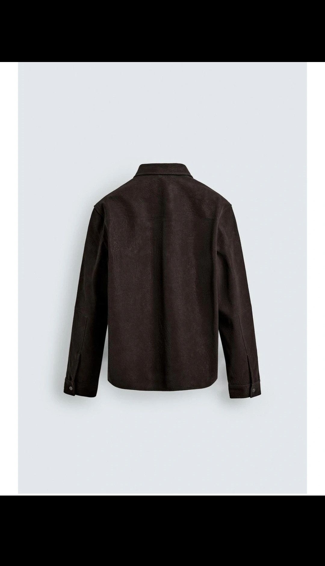 Zara Zara leather Brow re overshirt size man, Large Size US L / EU 52-54 / 3 - 3 Thumbnail