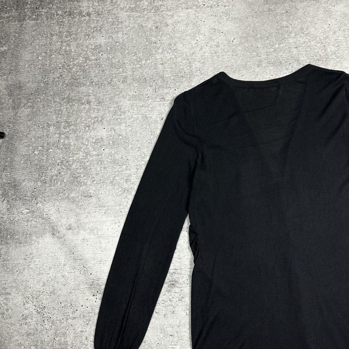 Dolce & Gabbana DOLCE GABBANA Black Button-Up V-neck Cardigan Size M / US 6-8 / IT 42-44 - 12 Thumbnail