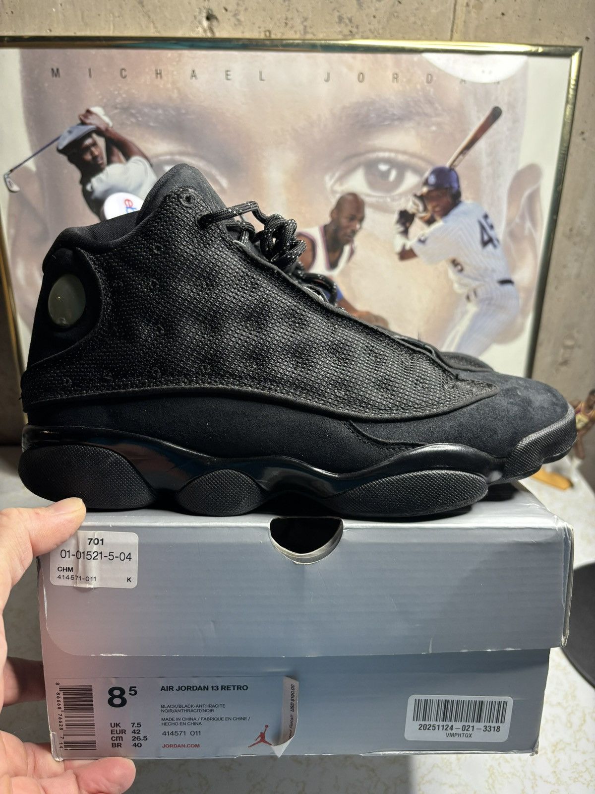 Jordan Brand Jordan Retro 13 ‘black cat’ Size US 8.5 / EU 41-42 - 1 Thumbnail