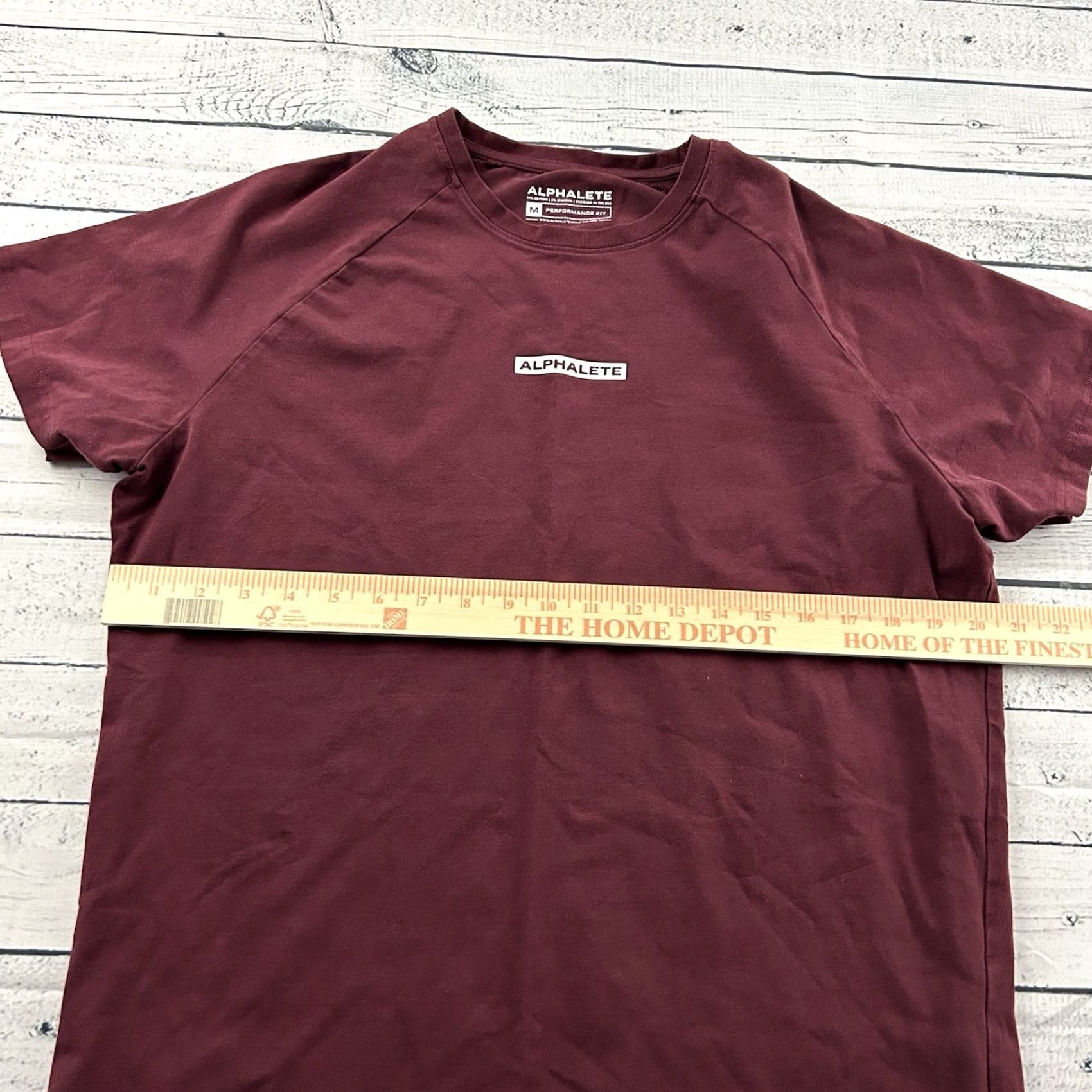 Vintage Alphalete T-Shirt Short Sleeve Men's Medium Maroon Red Shirt 90s Womens Mens Size US M / EU 48-50 / 2 - 4 Thumbnail