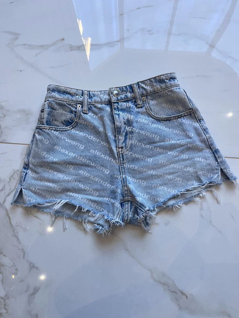 Alexander Wang Alexander Wang High-Waist Denim Shorts- Size 25" / US 0 / IT 36 - 1 Thumbnail