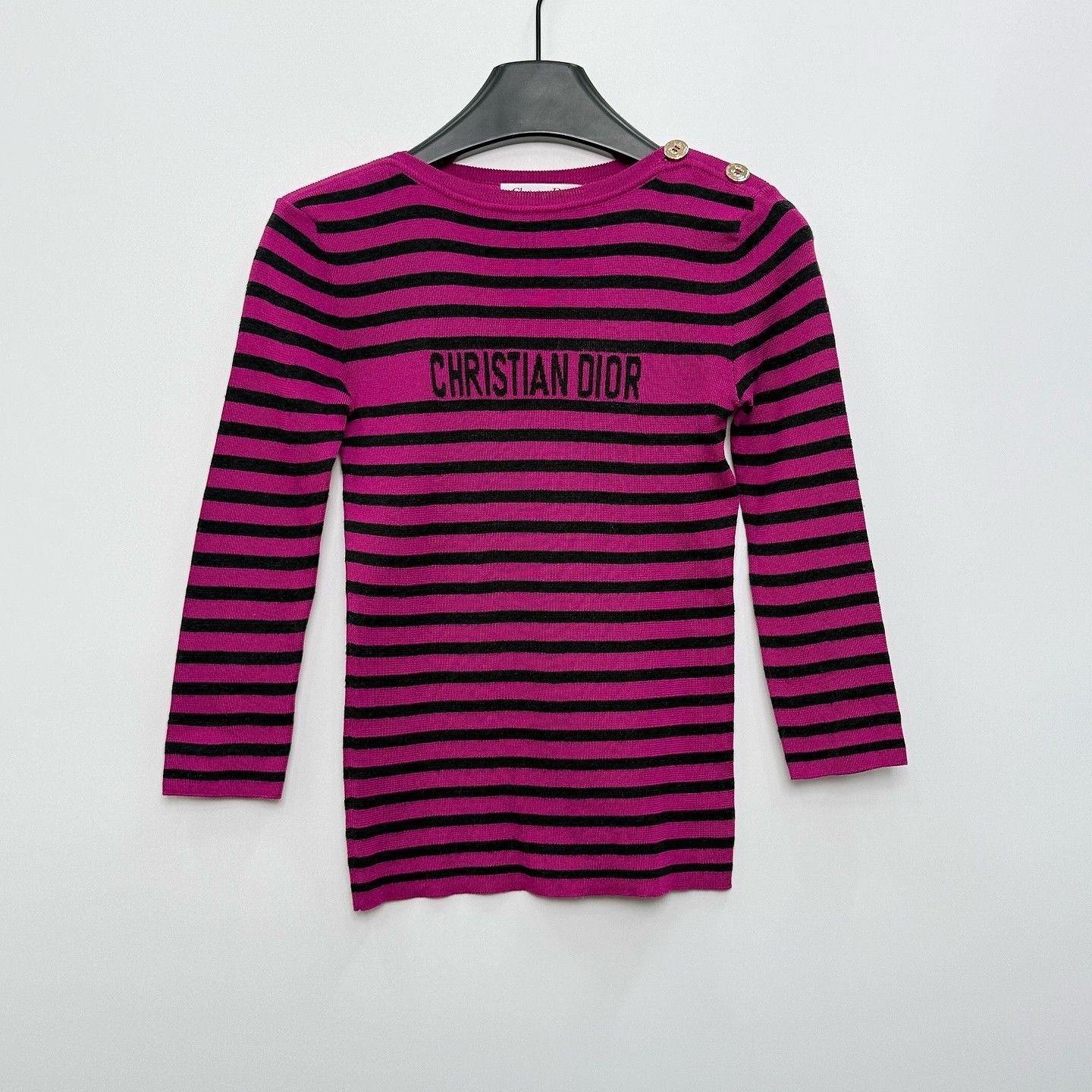 Dior Dior Striped Logo Knit Sweater Size 36 Size XS / US 0-2 / IT 36-38 - 1 Thumbnail