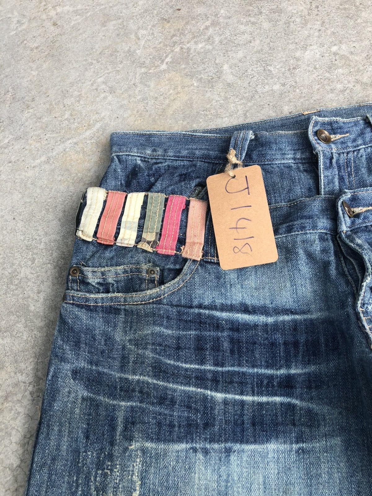 Hysteric Glamour Japanese Gumu Double Waist Distressed Jeans Size US 32 / EU 48 - 15 Thumbnail
