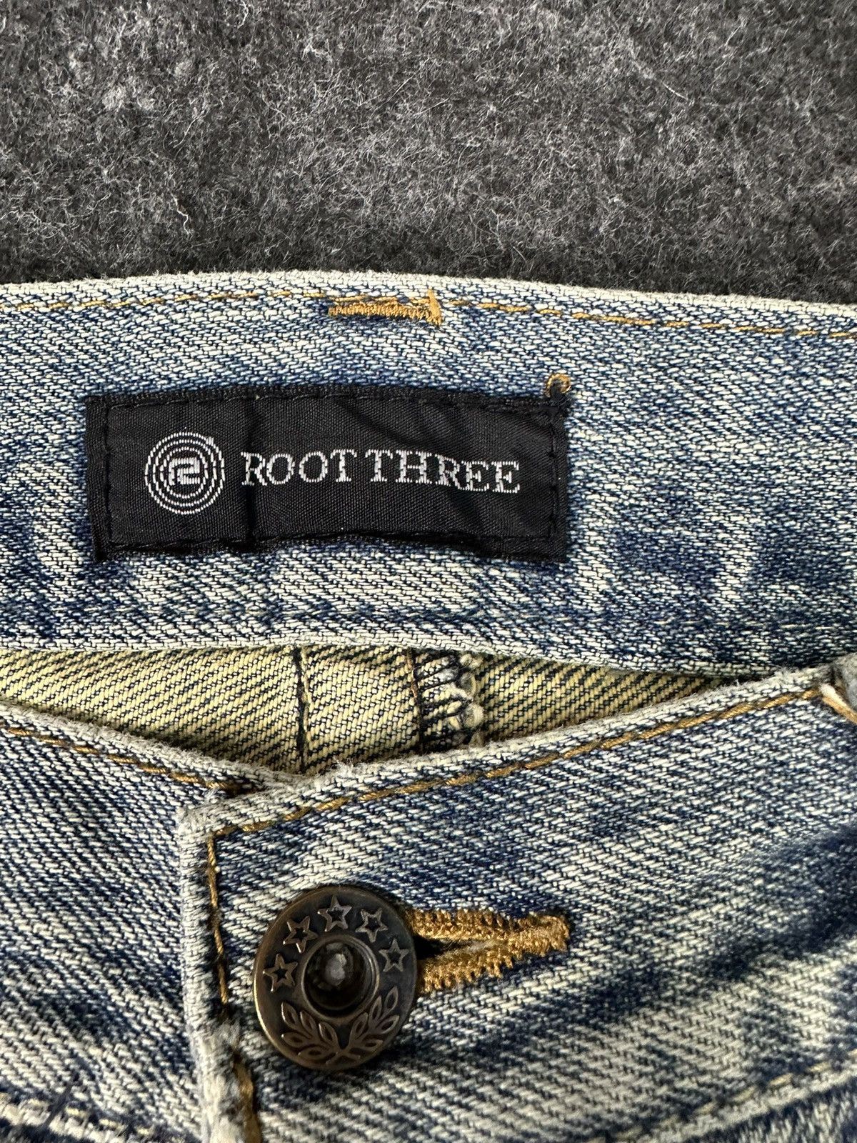 If Six Was Nine Root Three Flare Distressed Vintage Denim 32x33 D730 Size US 32 / EU 48 - 13 Thumbnail