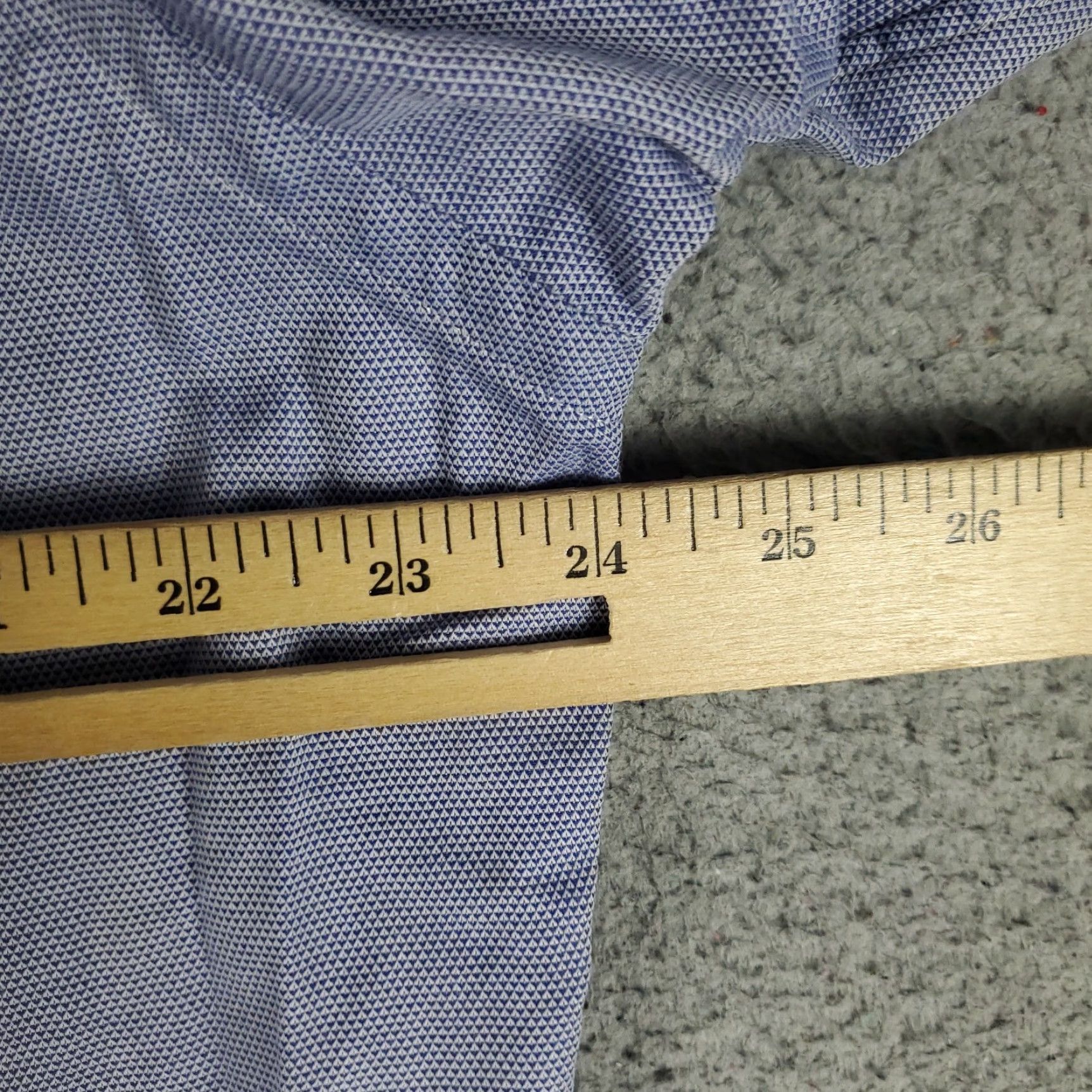 Ralph Lauren Ralph Lauren Men's Dress Shirt Size 16 Blue Long Sleeve Button Up Classic Regular Fit Size 42R - 7 Thumbnail