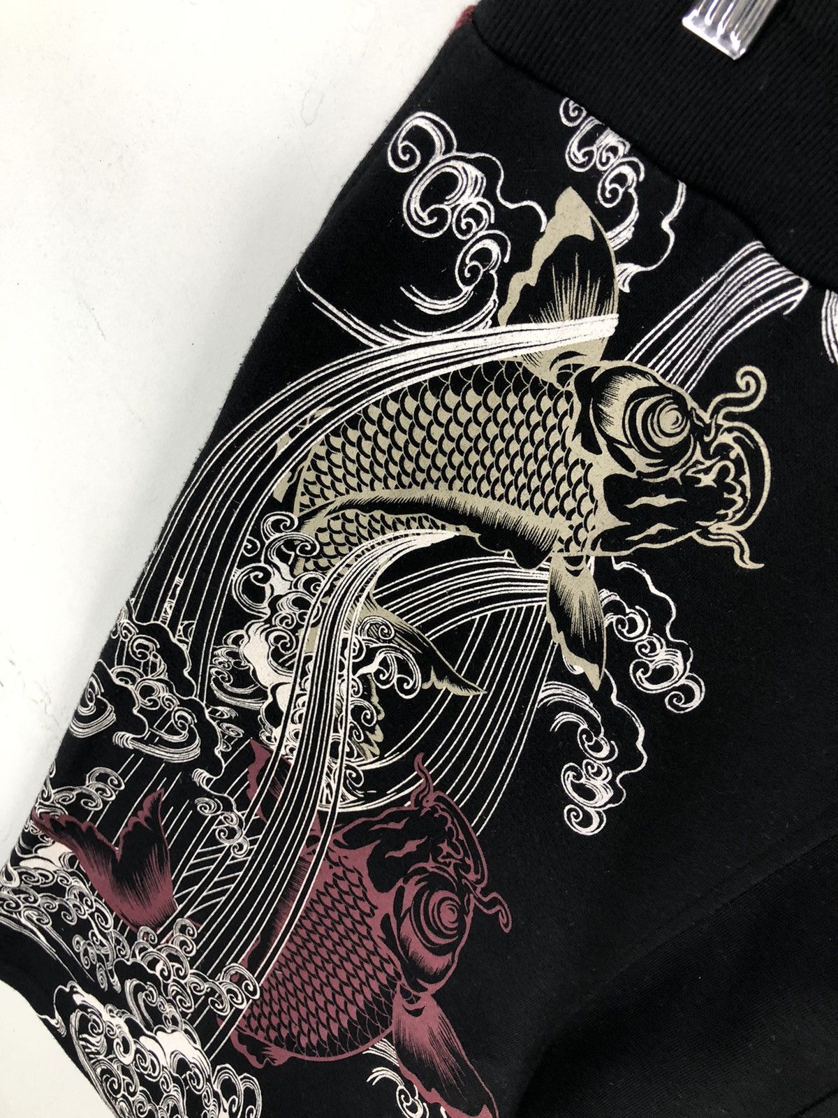 Harajuku Style Bullet Noise KOI Overprinted Short Pants