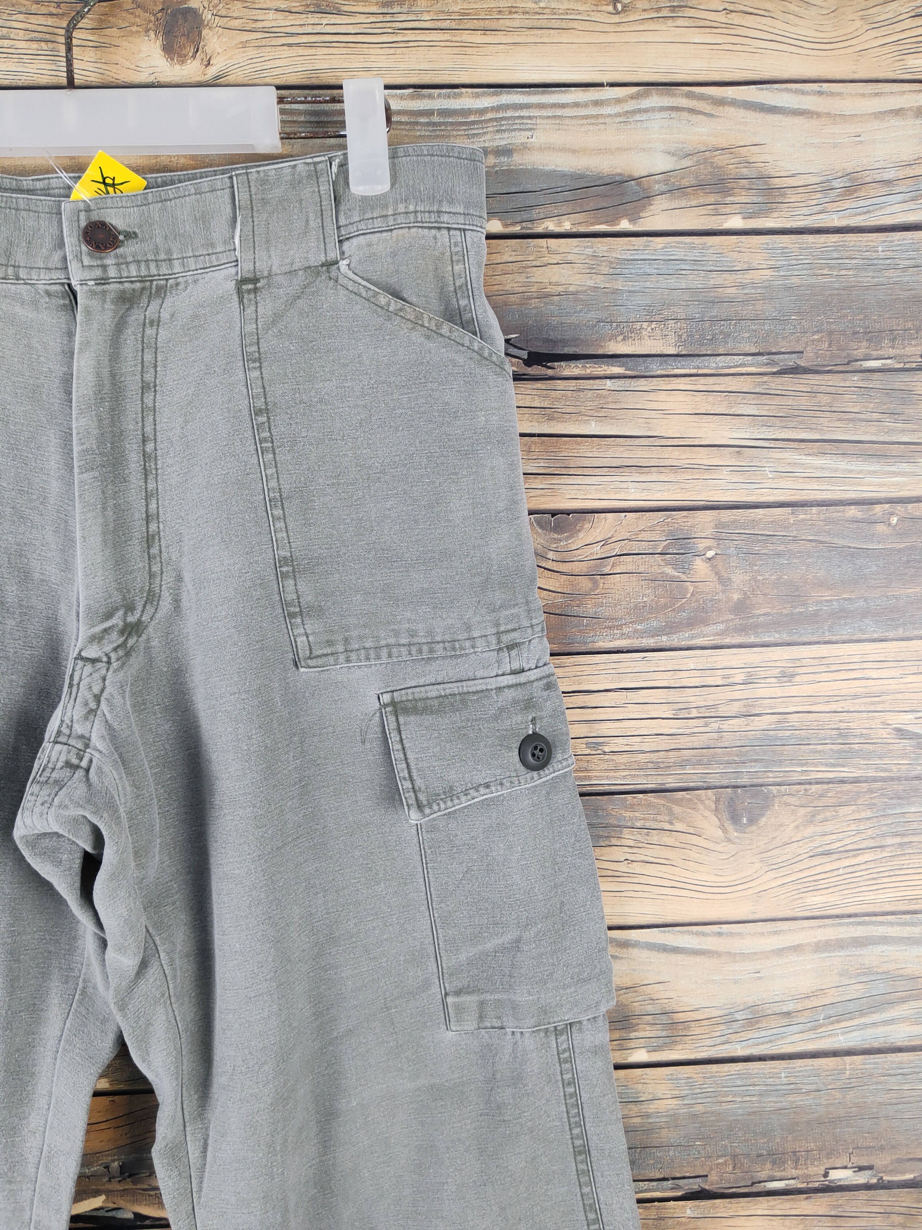 Japanese Brand US Joan Green Faded Multipocket Tactical Cargo Pants #W2103 Size US 32 / EU 48 - 5 Thumbnail