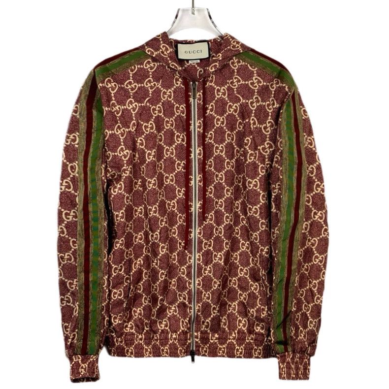 Gucci Gucci Red logo old flower full print zipper jacket 2502-Nex Size US S / EU 44-46 / 1 - 1 Thumbnail