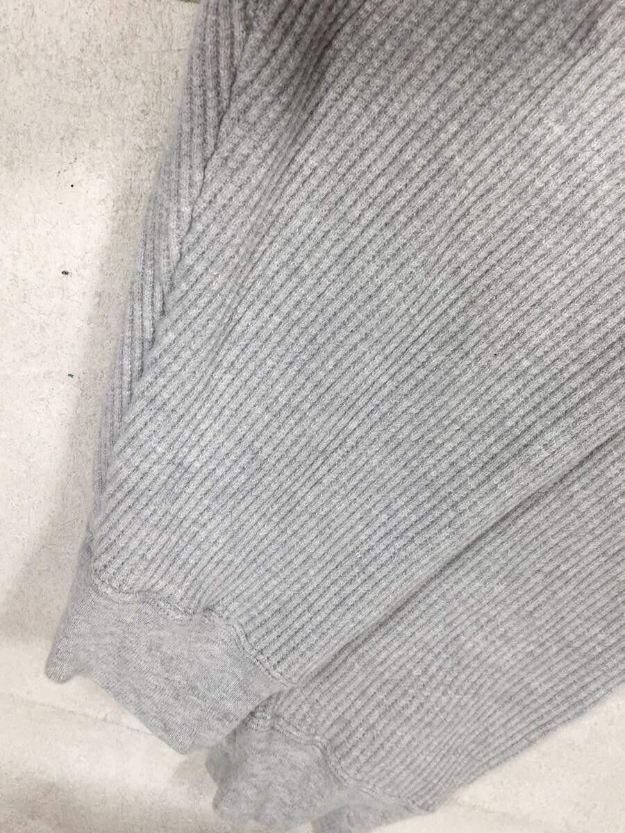 Sweatshirt Long sleeve Cotton Plain Crewneck Pullover Gray