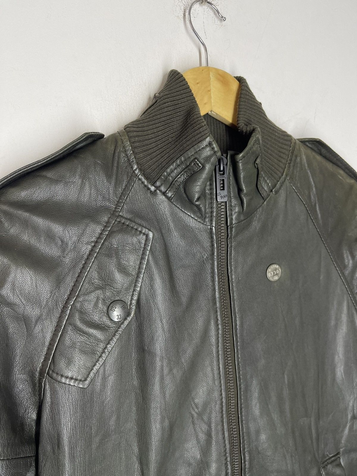 G-Star HYPE G-STAR LEATHER JACKET BONDAGE DESIGN Size US M / EU 48-50 / 2 - 3 Thumbnail