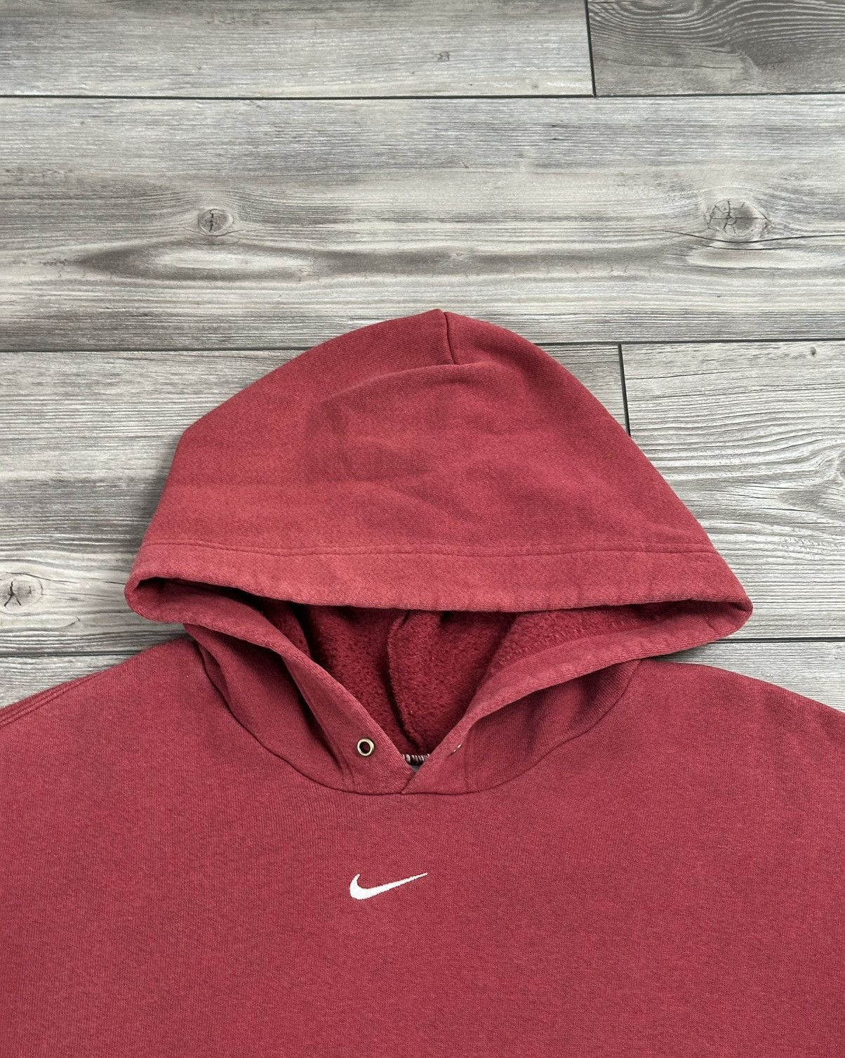 Nike Vintage Y2K Nike Mini Center Swoosh Essential Hoodie Size US XL / EU 56 / 4 - 2 Thumbnail