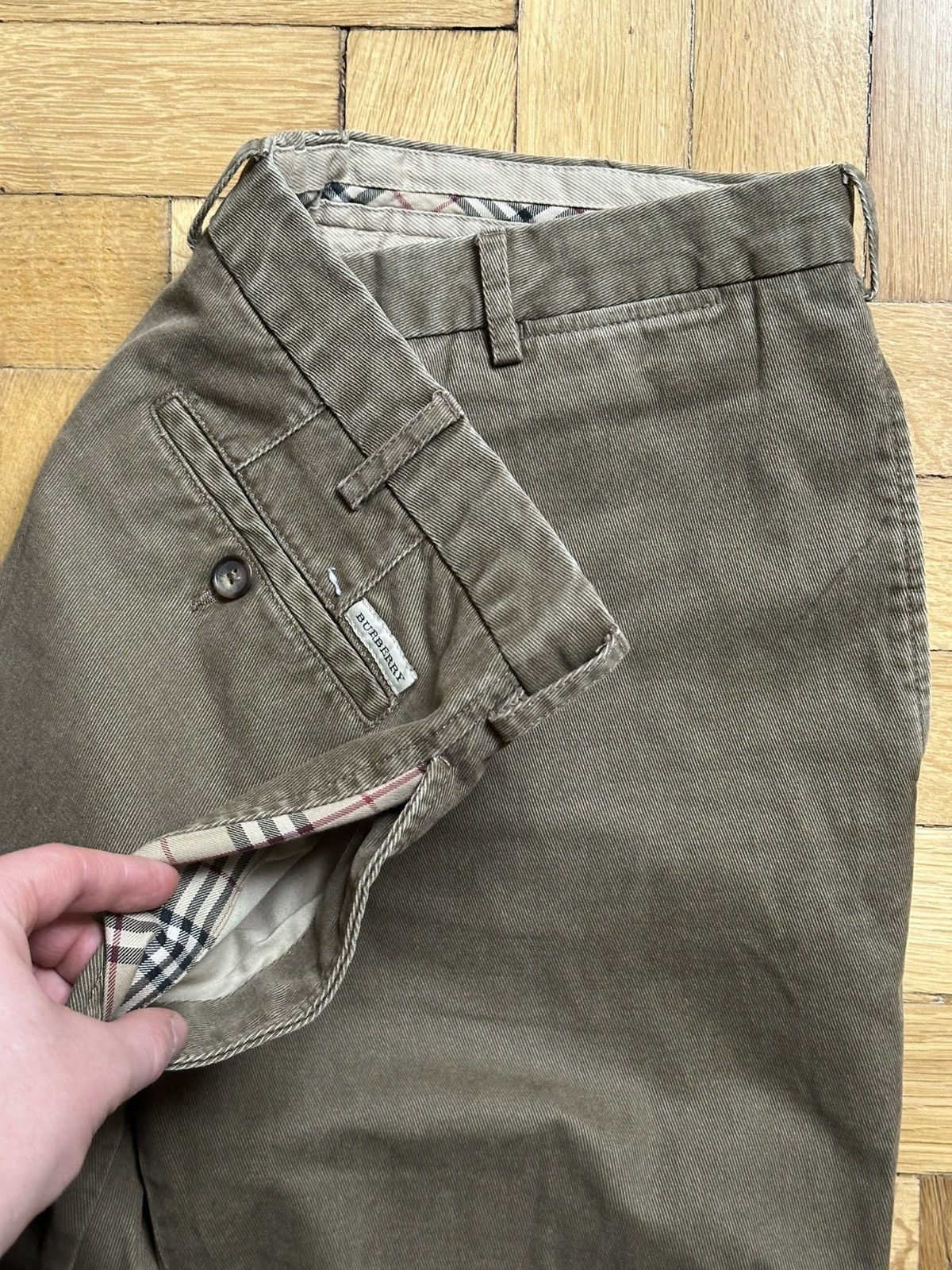 Burberry Burberry London Slim Fit Luxury 00s Rare Color Classic Pants Size US 36 / EU 52 - 1 Thumbnail