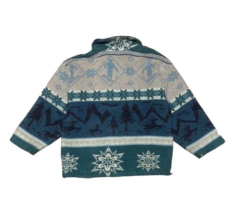 L.L. Bean Vintage 90s L.L Bean Navajo Wool Jacket Size US L / EU 52-54 / 3 - 4 Thumbnail