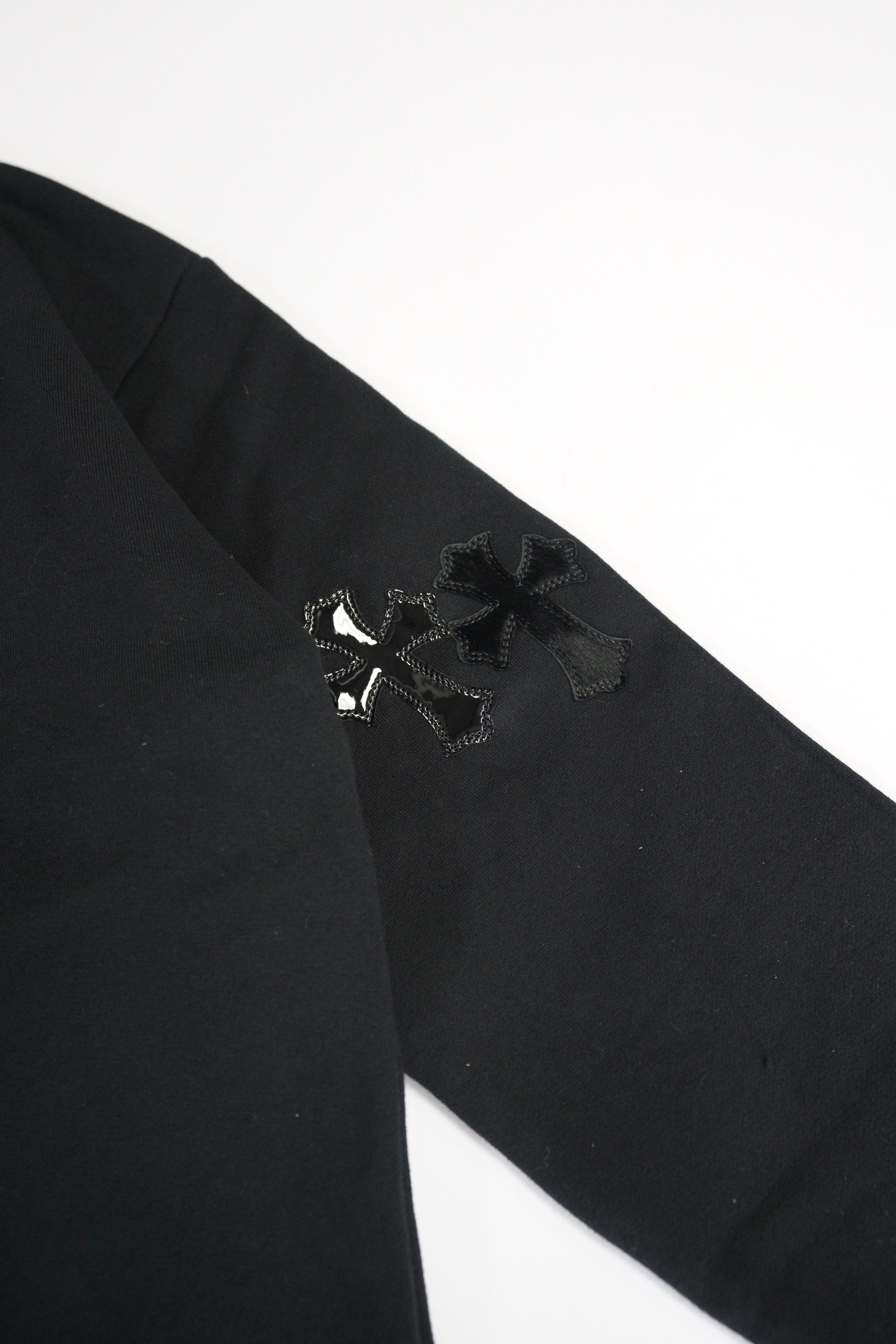 Chrome Hearts Chrome Hearts Pony Hair Patent Leather Cross Sweatshirt Size US M / EU 48-50 / 2 - 10 Thumbnail