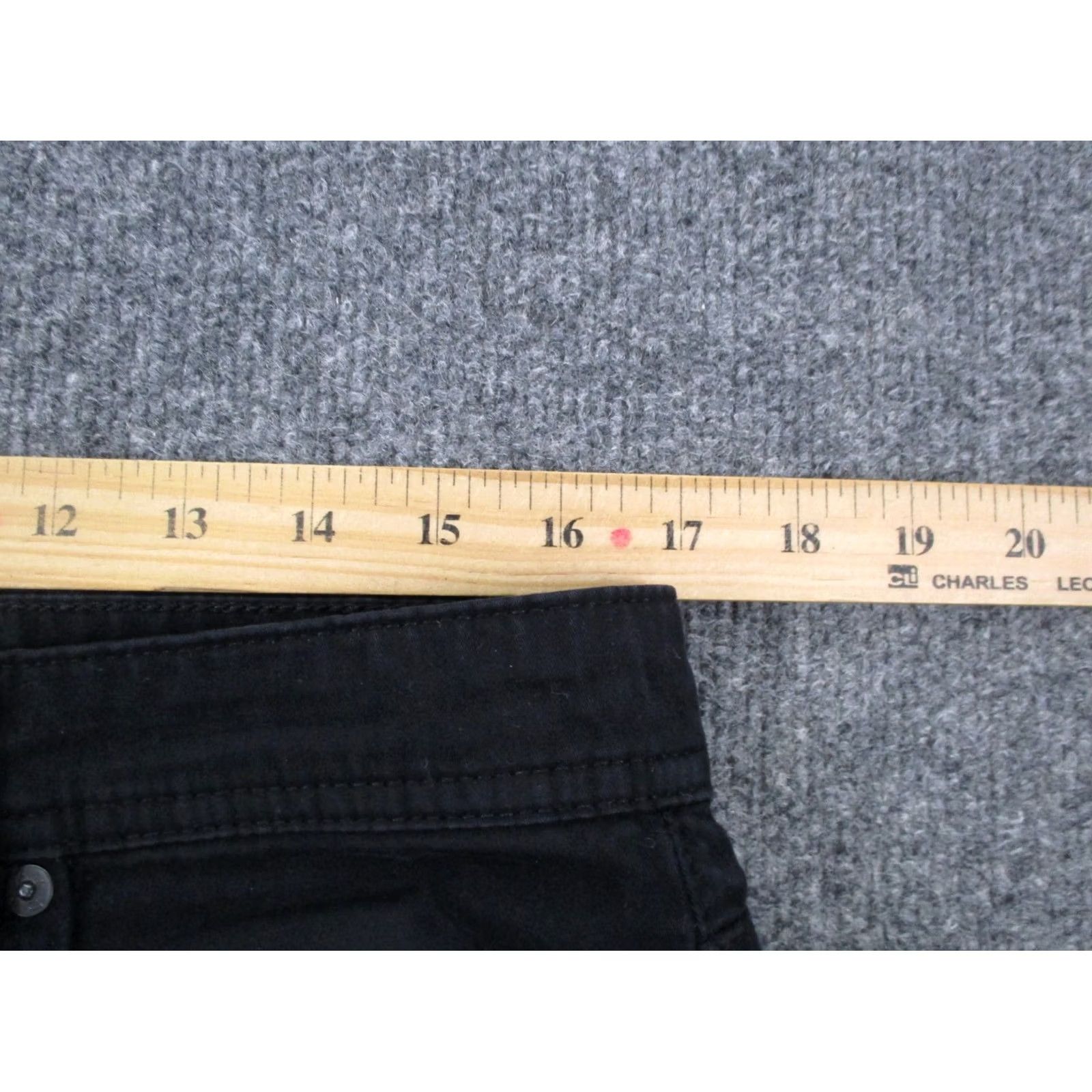 Denime AG Adriano Goldschmied Jeans Men 33 X 32 Black Denim The Graduate Tailored Leg Jeans Size US 34 / EU 50 - 6 Thumbnail