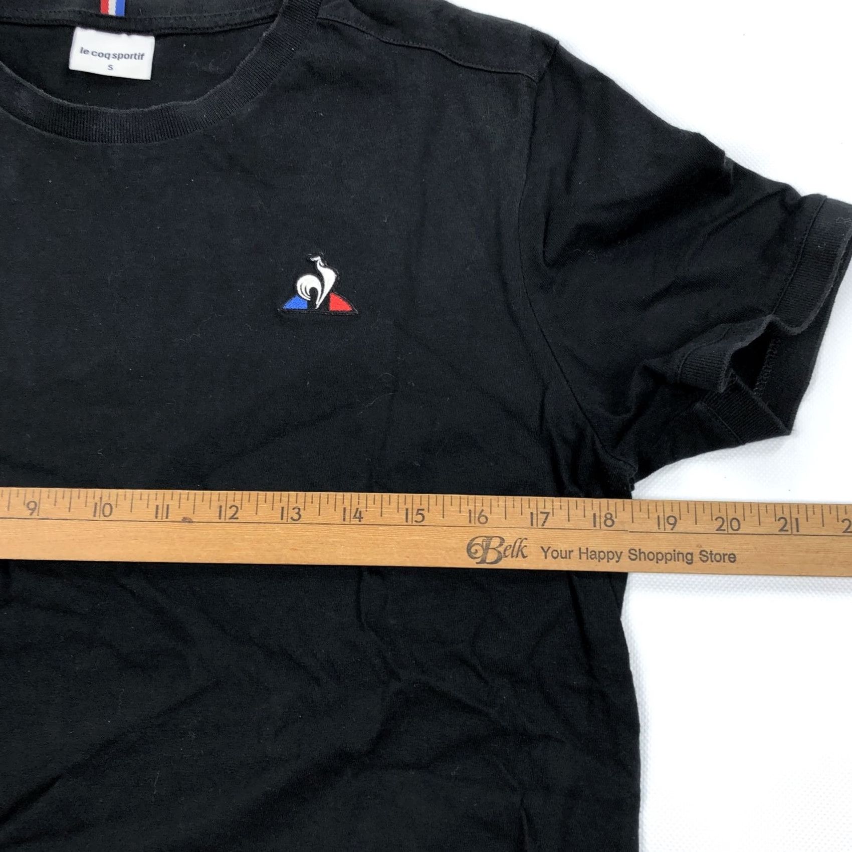 Le Coq Sportif Le Coq Sportif Men's Black Embroidered Logo T-Shirt S Crew Neck Regular Size S Size US S / EU 44-46 / 1 - 6 Thumbnail
