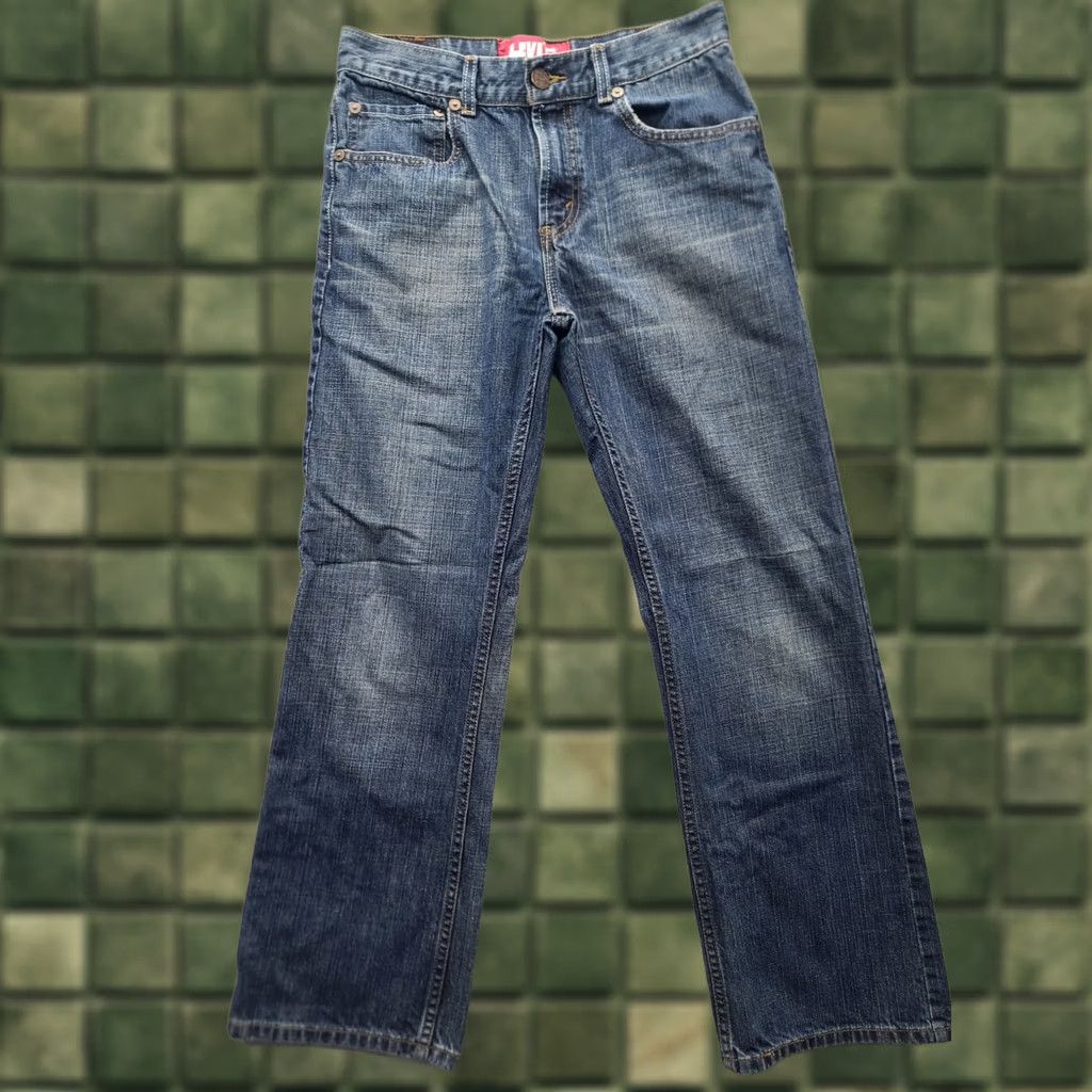 Levi's VINTAGE Levi's 527 Jeans Womens 18x29 Regular Fit Bootcut Distressed 90s Western Cowgirl Blue Jeans Women Regular Size 18 Mens? Size 40" / US 18 - 1 Thumbnail