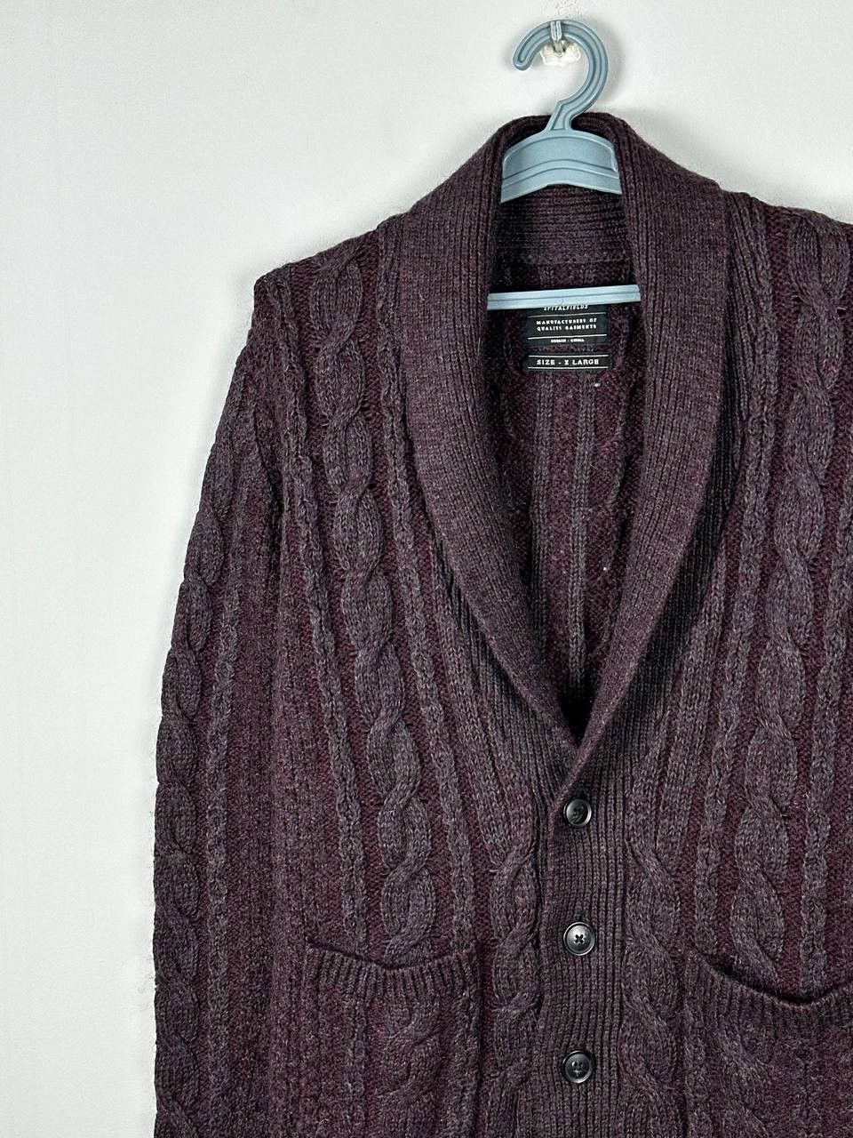 Allsaints Vintage Allsaints Spitalfields Wool Heavyweight Cardigan Size US XL / EU 56 / 4 - 3 Thumbnail