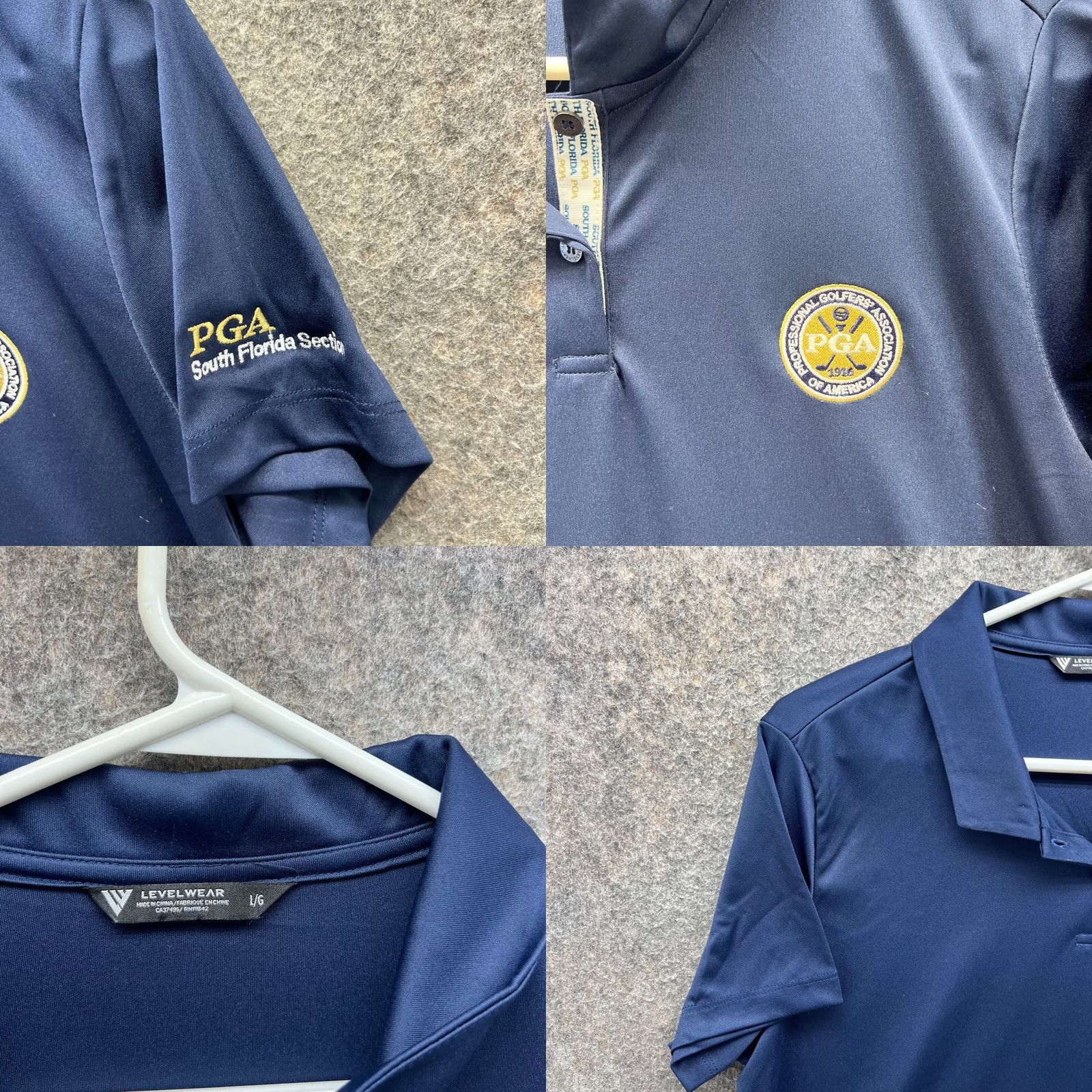 Vintage Levelwear Polo Shirt Women L Blue Navy PGA Golfer Polyester Athletic 2016 Polo Shirt Women L Blue Navy PGA Golfer Polyester Athletic 2016 Size L / US 10 / IT 46 - 8 Thumbnail