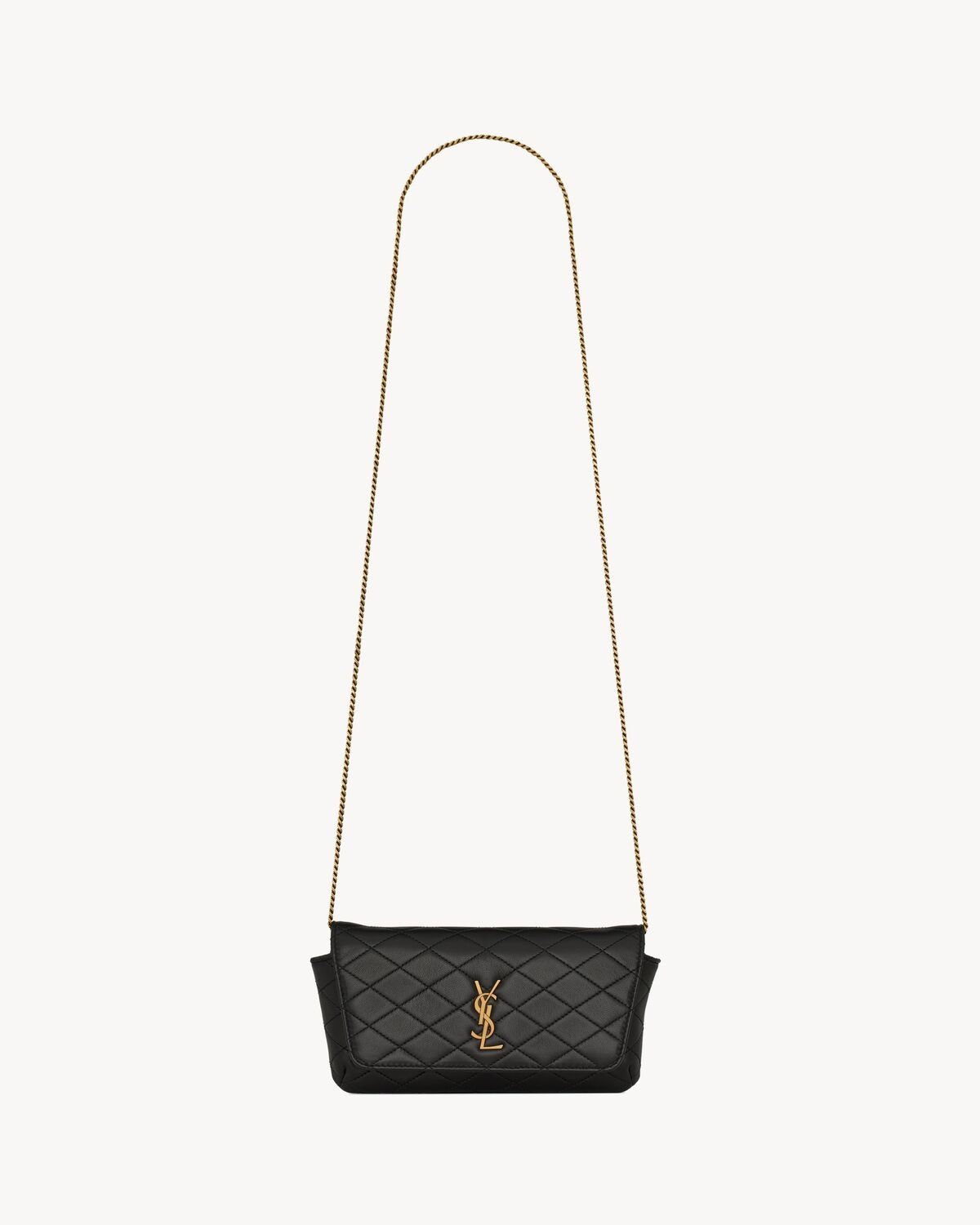 Saint Laurent Paris o1s1wg111225 742579 Size: OS / Gaby Phone Case in Lambskin Size ONE SIZE - 1 Thumbnail