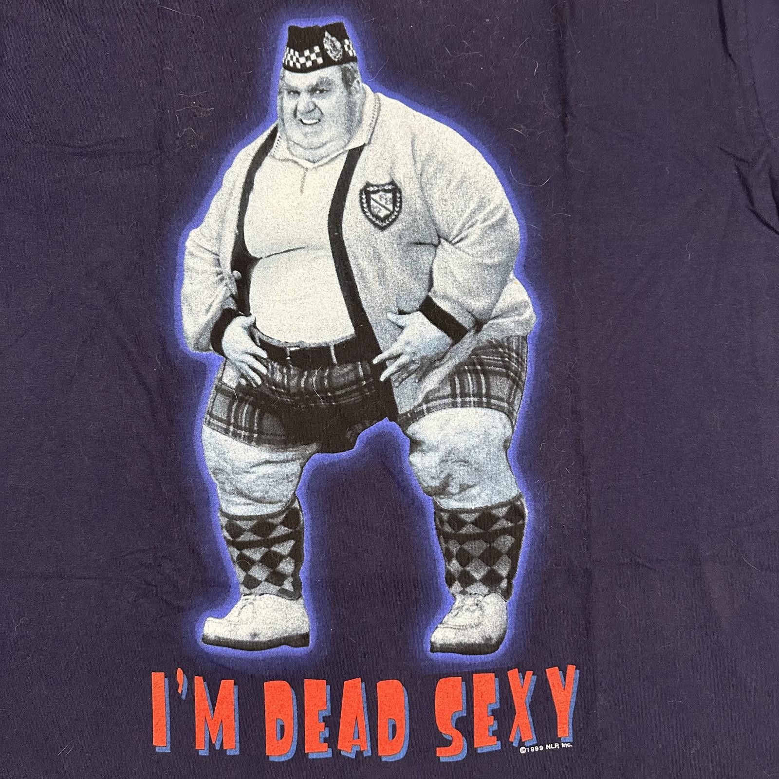 Delta Vintage Austin Powers Fat Bastard Navy graphic tee L 1999 Size US L / EU 52-54 / 3 - 3 Thumbnail
