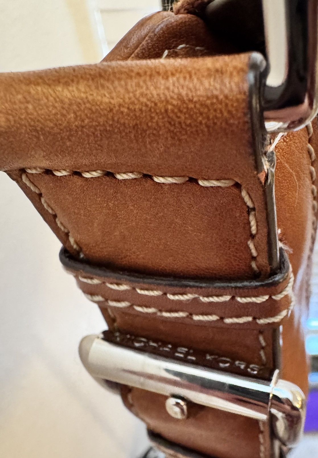Michael Kors × Vintage Vintage Michael Kors Brown Leather Hobo Handbag Size ONE SIZE - 7 Thumbnail