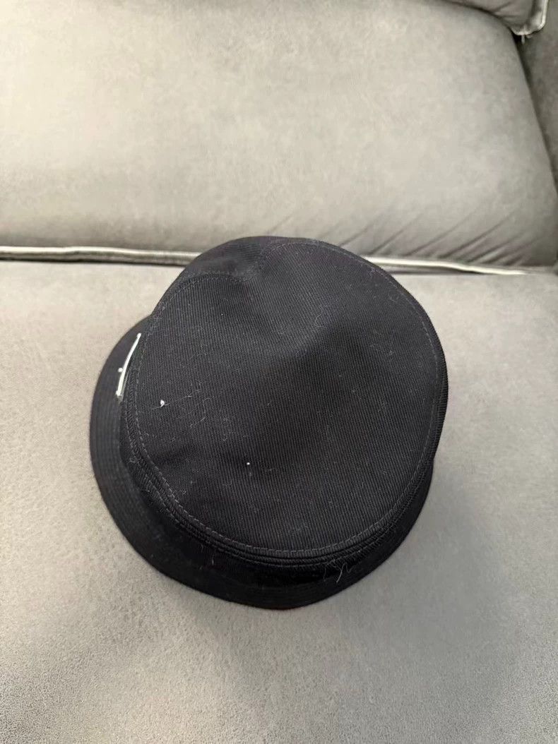 Prada Prada SizeM Black triangle standard fisherman's hat Size ONE SIZE - 3 Thumbnail