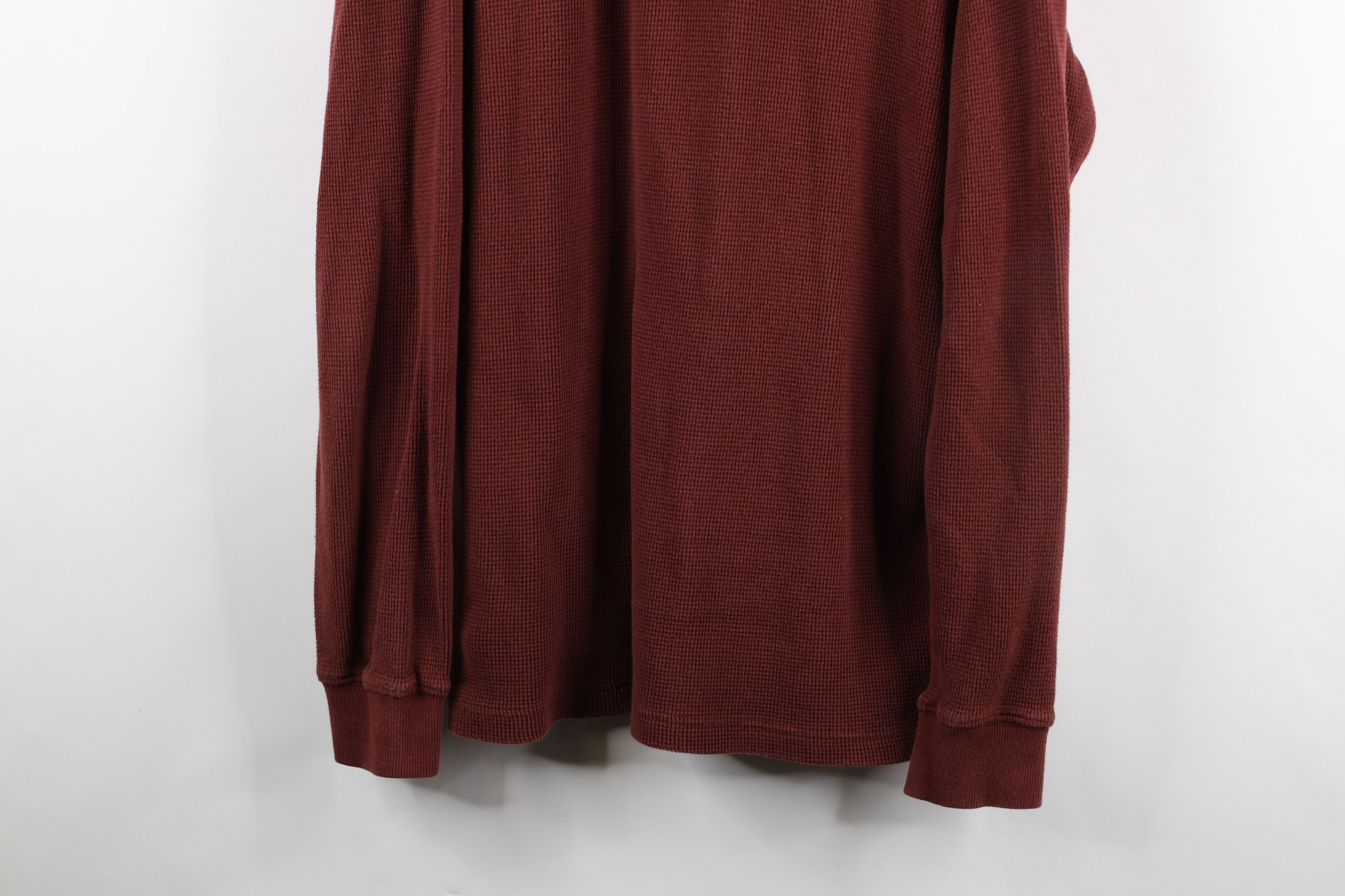 Cabelas × Vintage Vintage 90s Cabelas Blank Thermal Waffle Knit Henley T-Shirt Size US L / EU 52-54 / 3 - 3 Thumbnail
